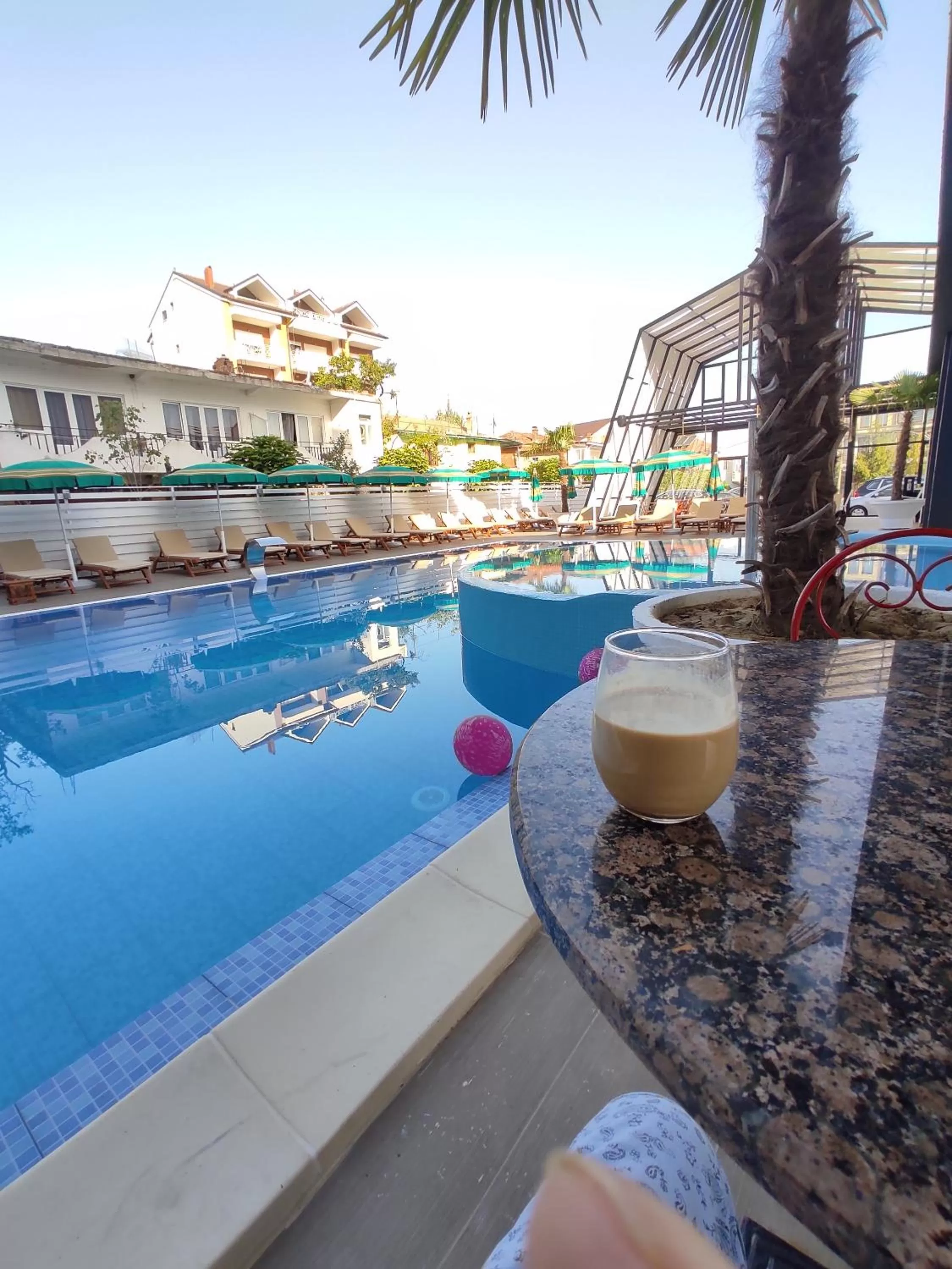 Swimming pool in Grand Hotel Pogradec