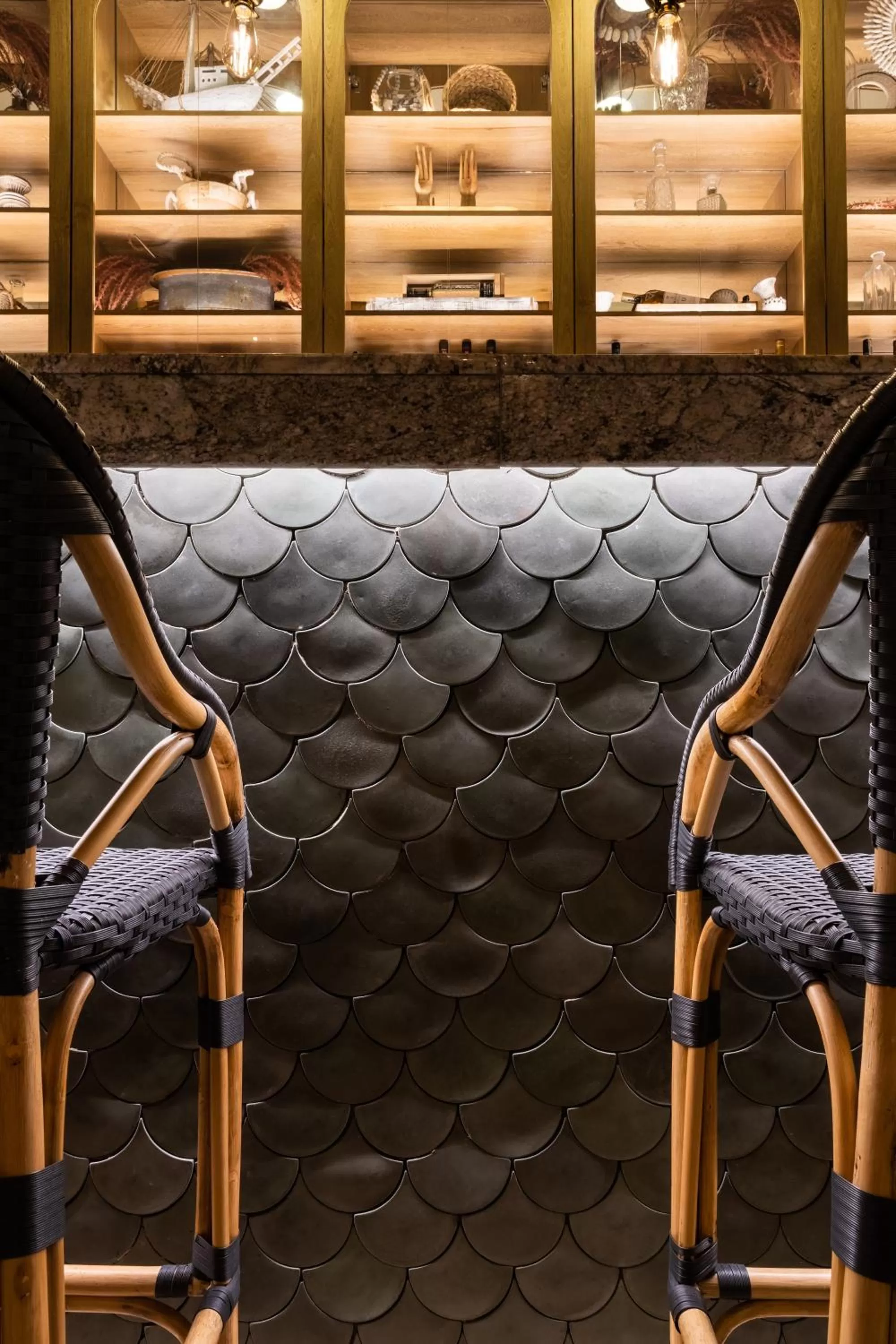 Living room in Tau House