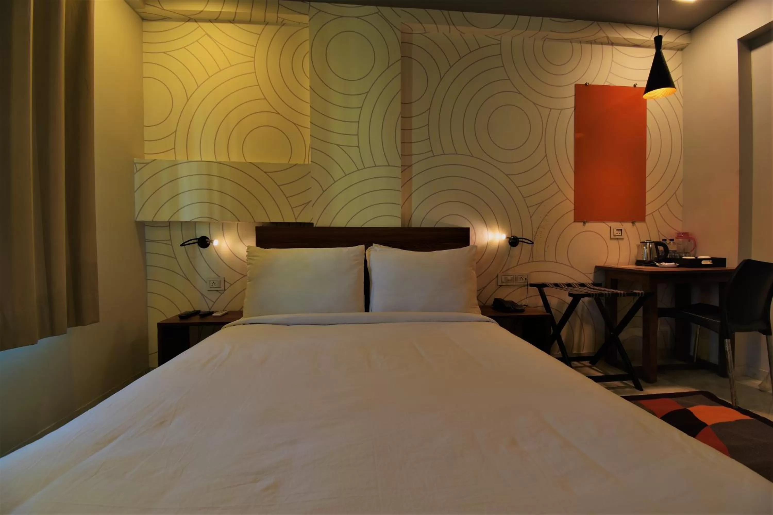 Bedroom, Bed in Manomay Homes