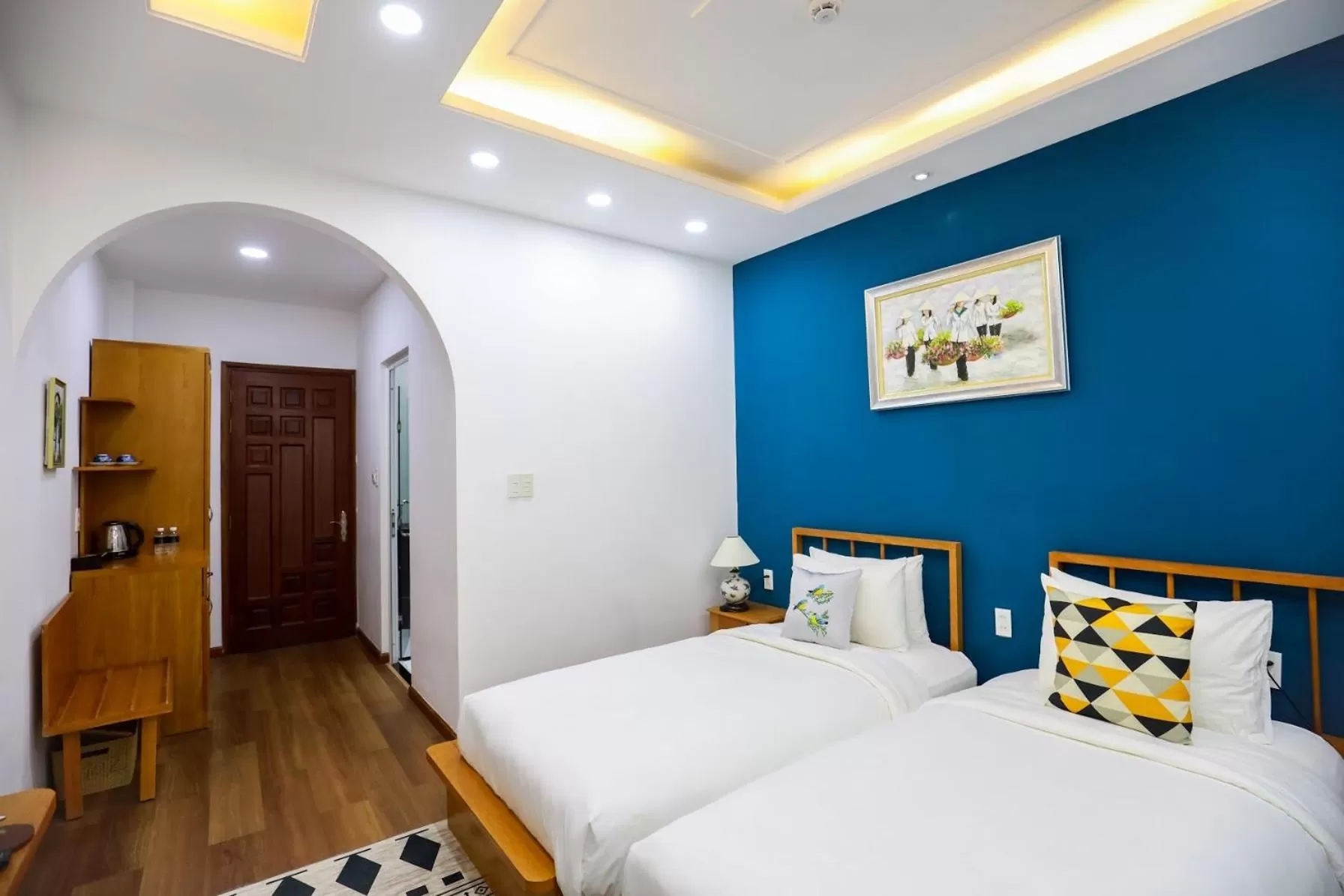 Bed in Chez Mimosa Local