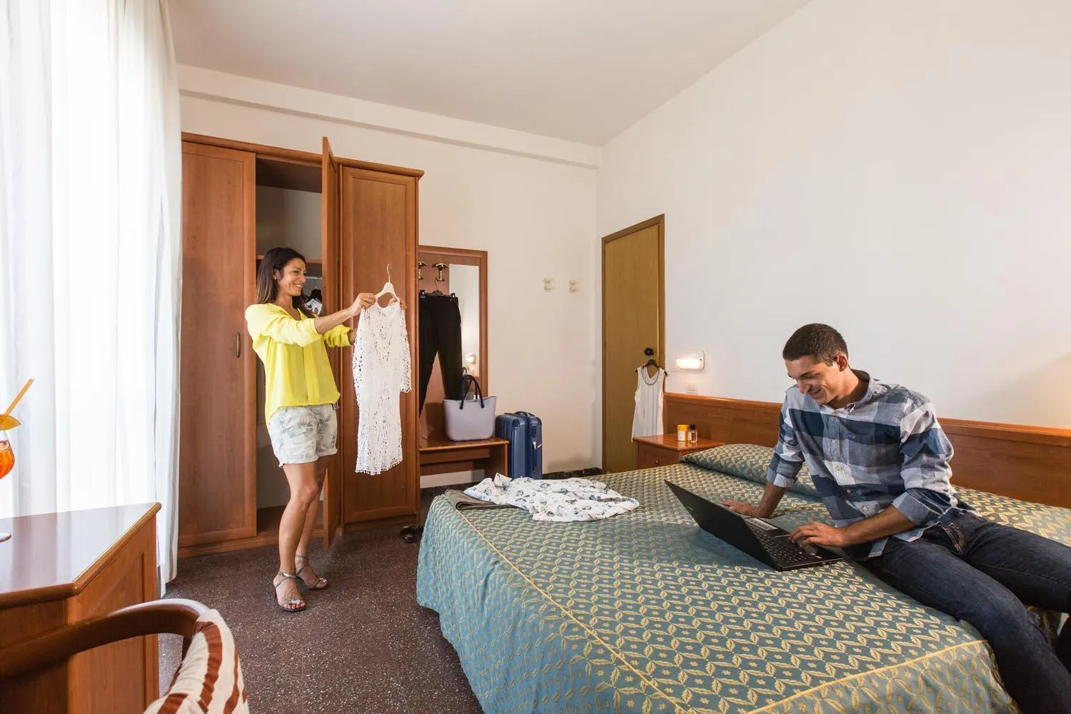 Bed in Hotel International