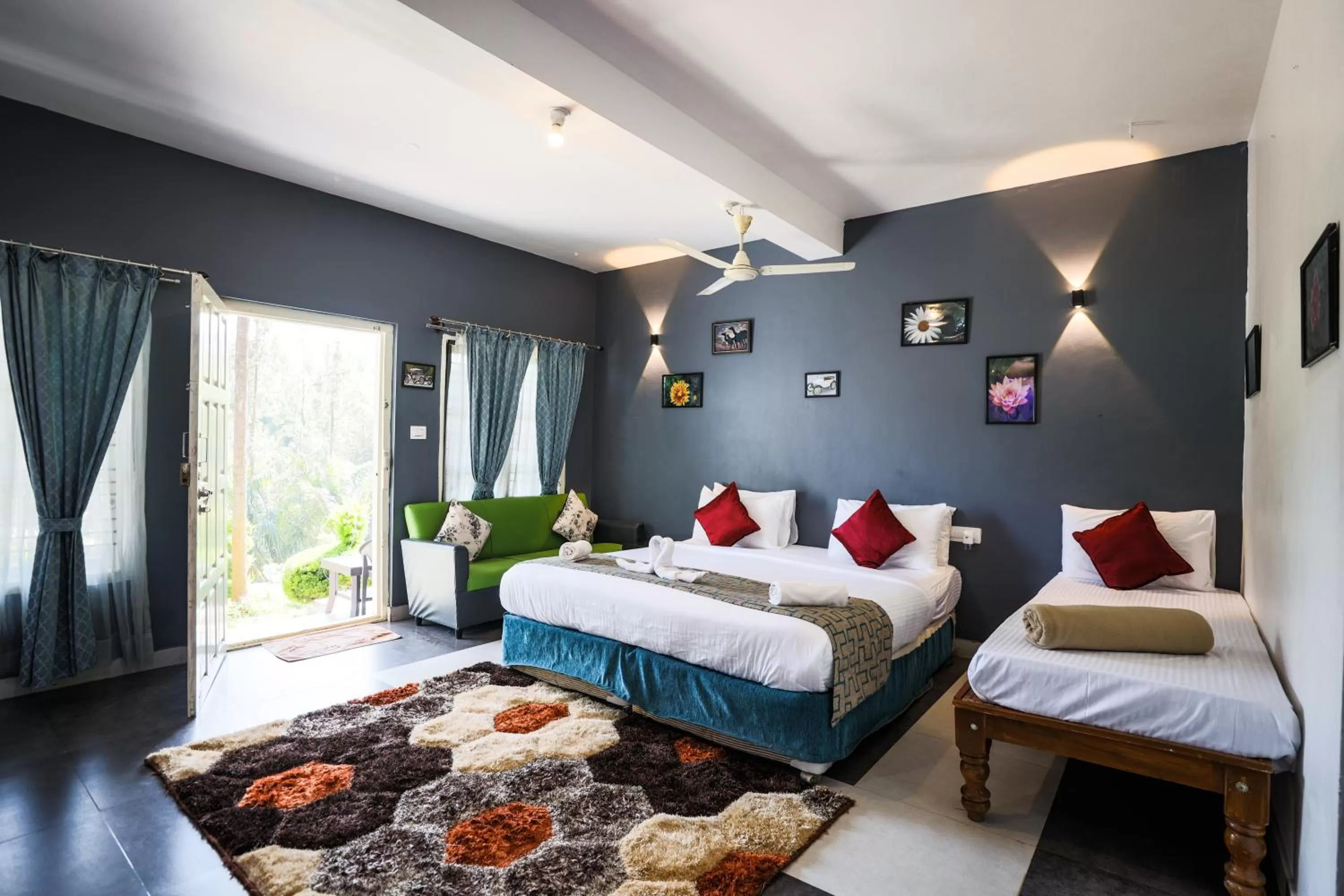Bedroom, Bed in The Spectrum Resort, Chikmagalur