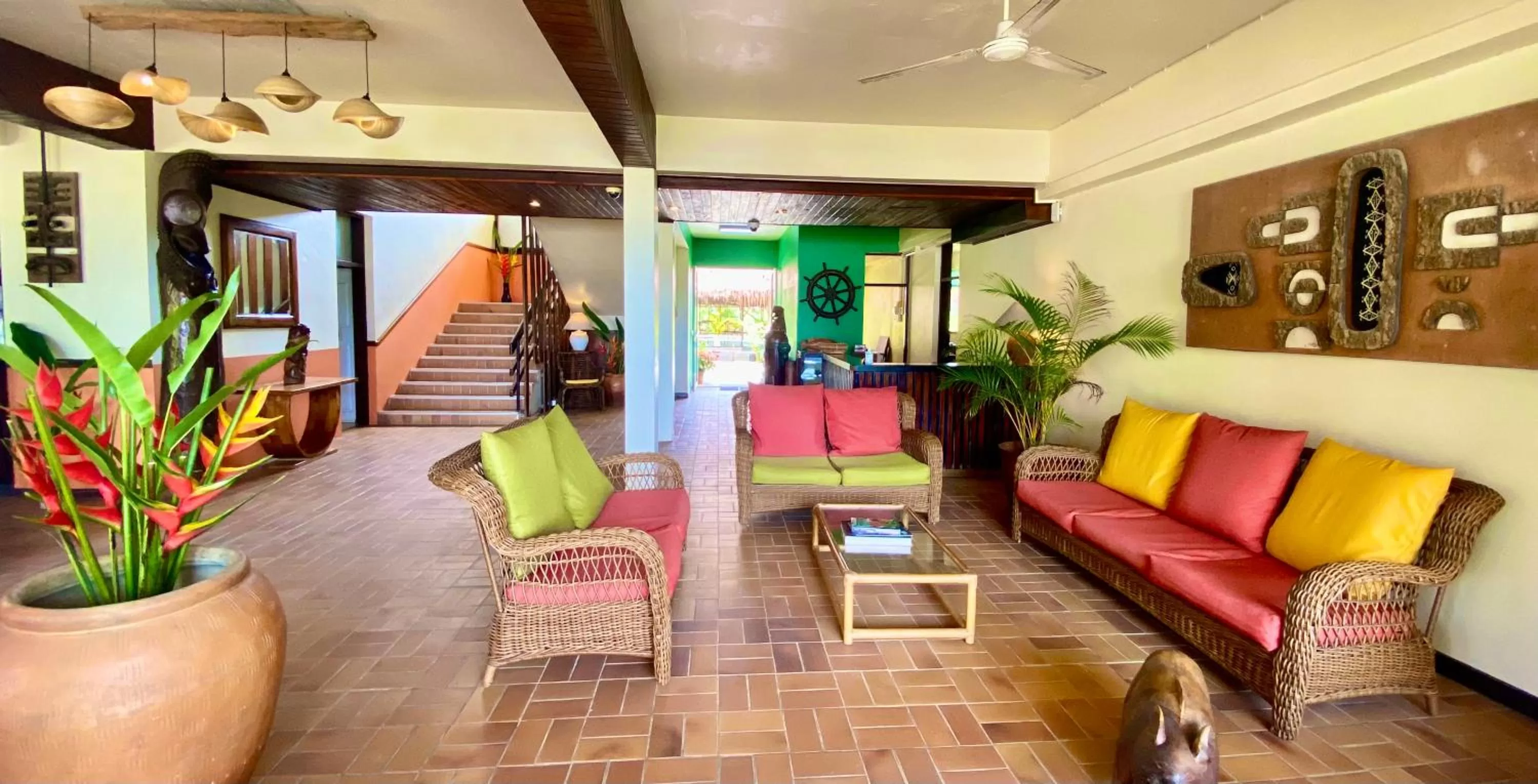 Living room in Hotel Santo Vanuatu
