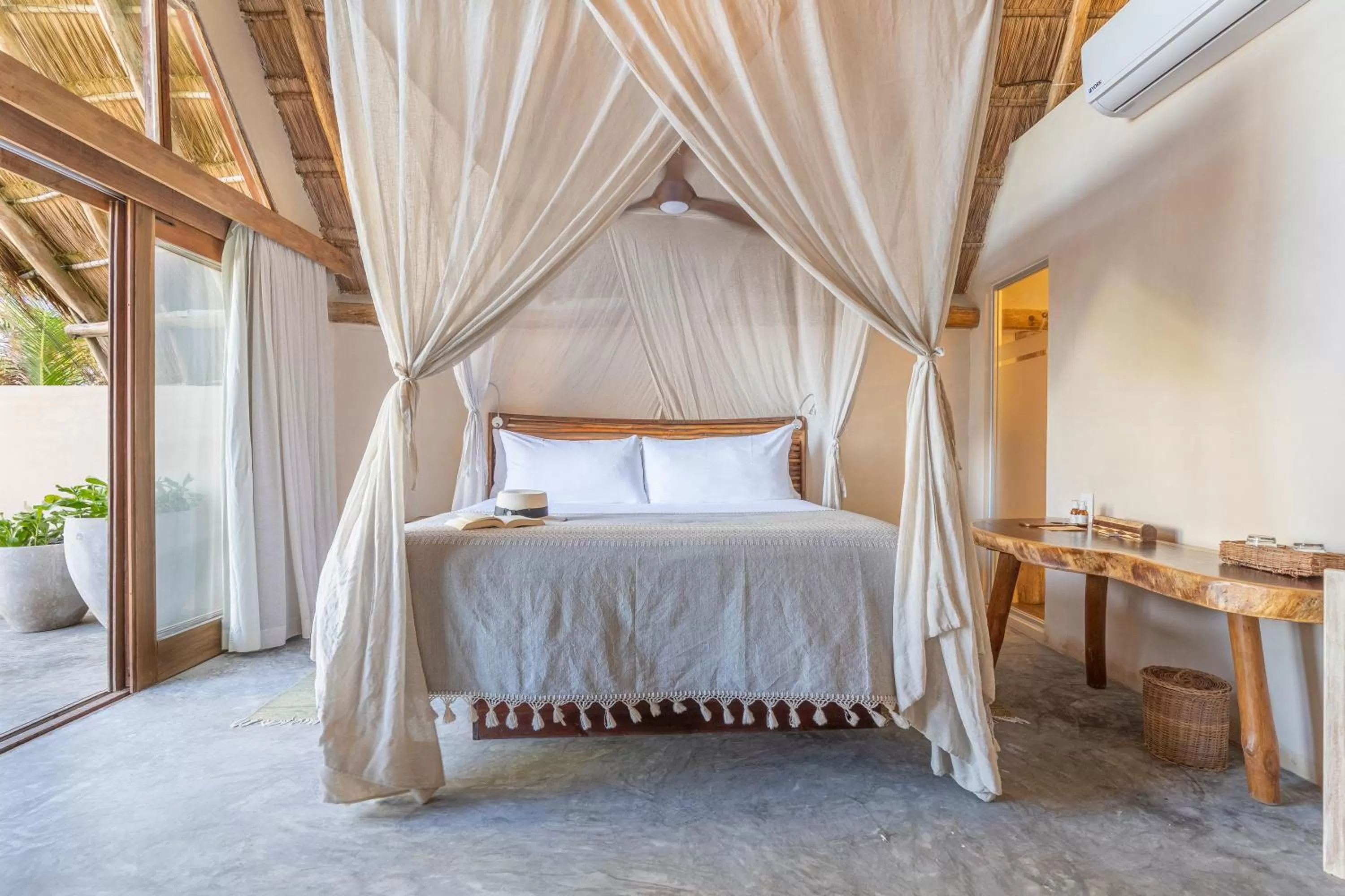 Bed in Ahau Tulum - Beachfront Hotel