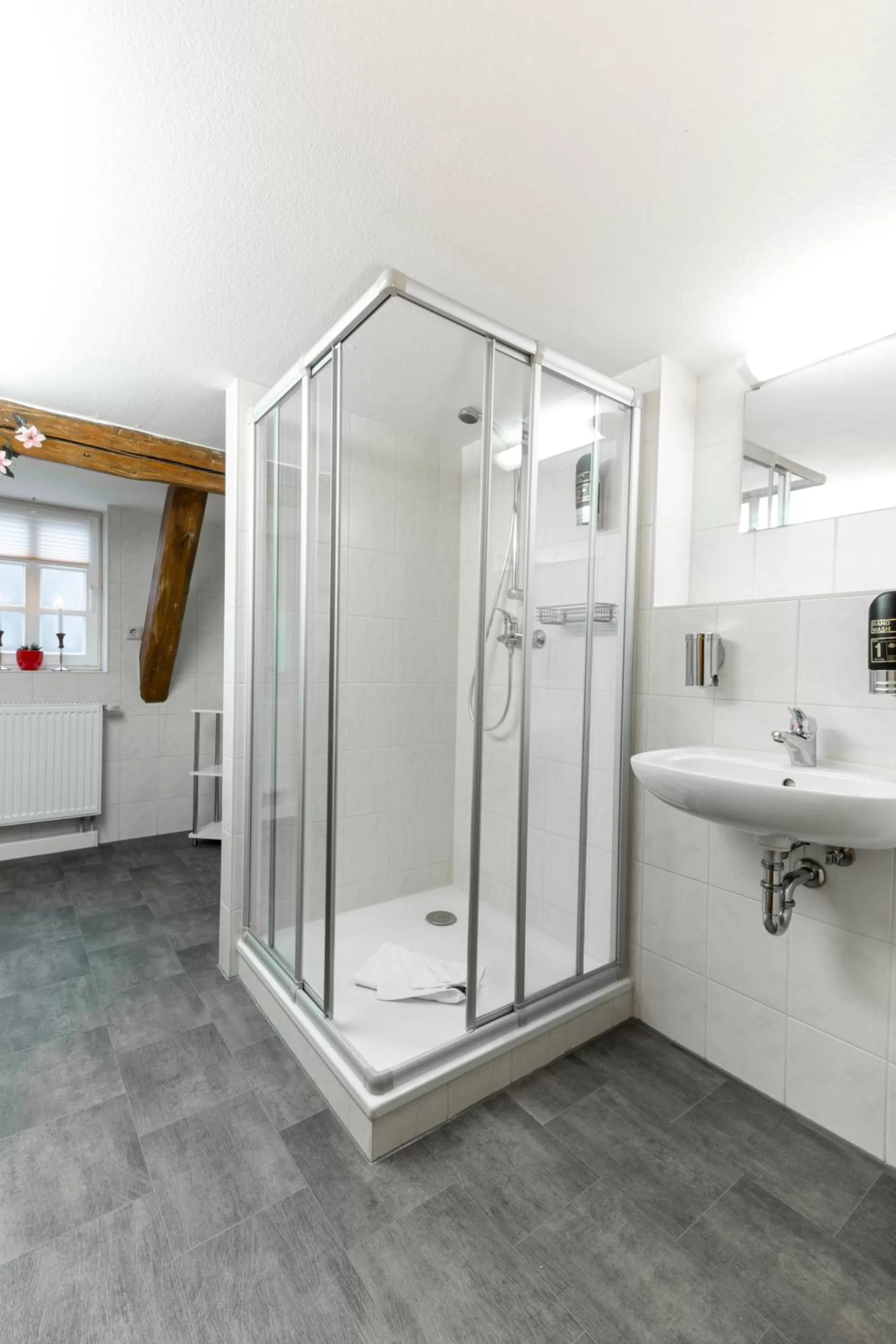 Bathroom in Waldgasthof Bad Einsiedel