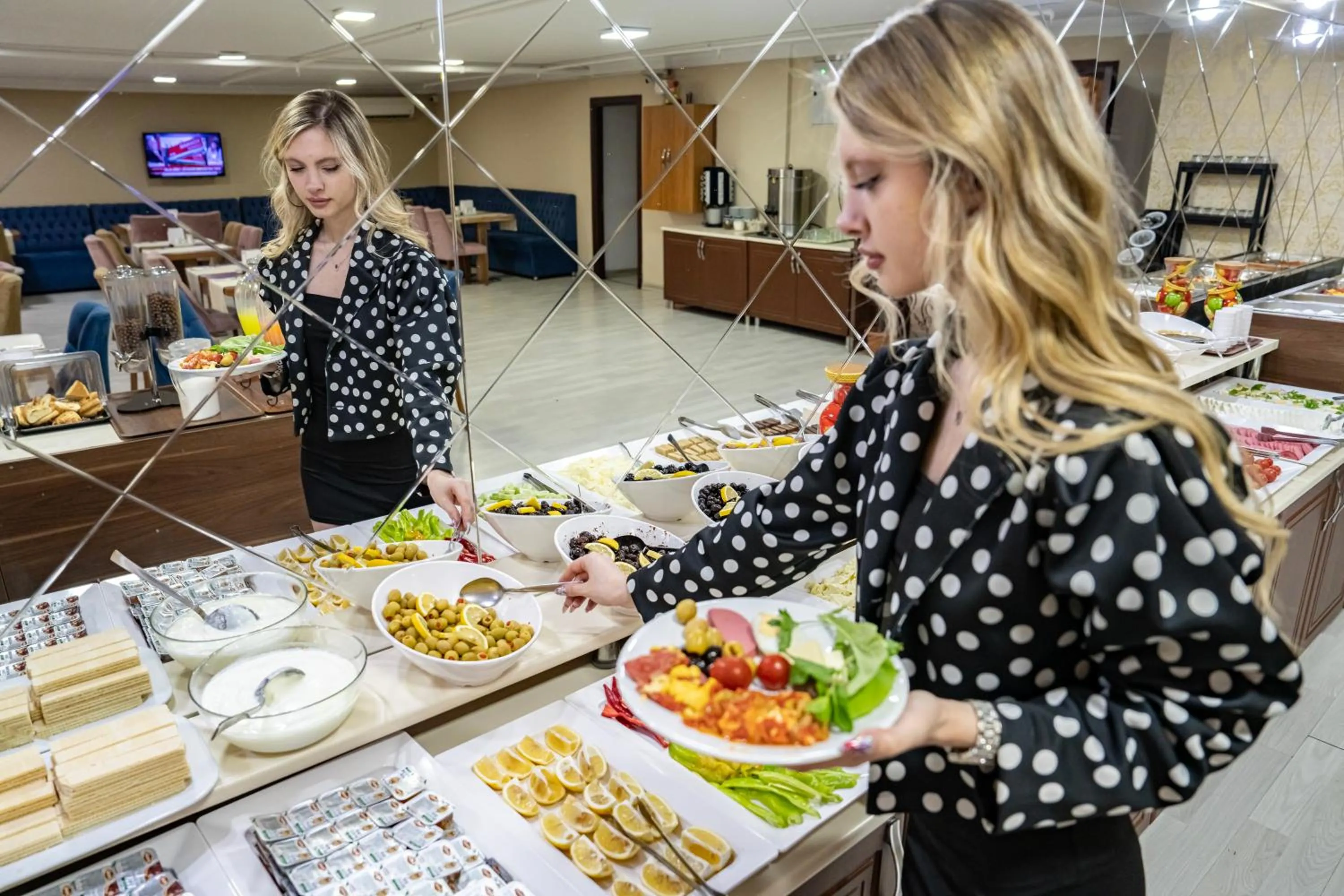 Buffet breakfast in Grand Hamit Hotel