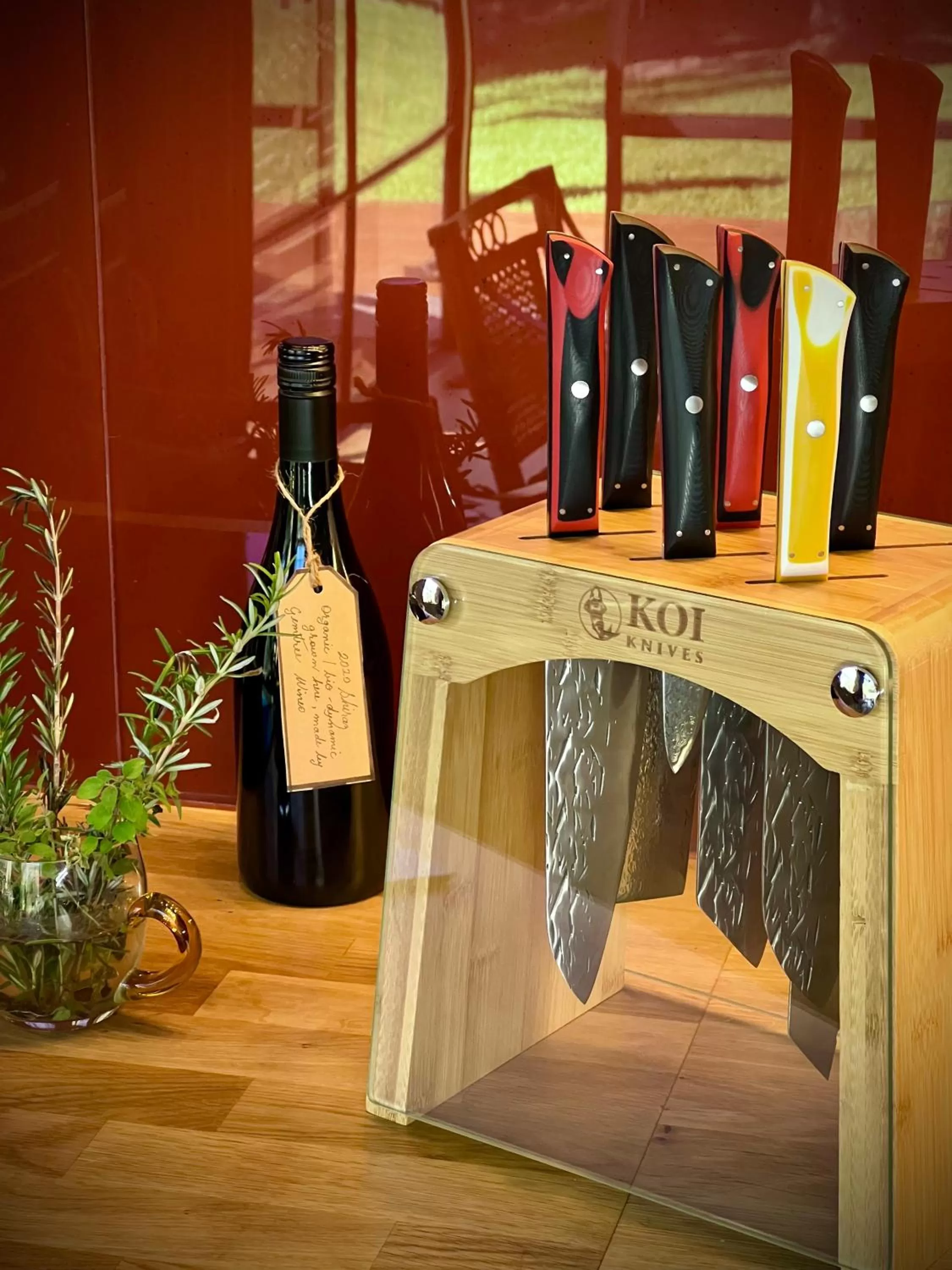 kitchen in The Old Chaff Mill Organic Vineyard Retreat