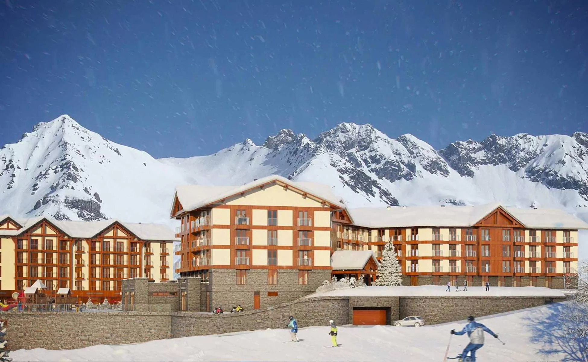 Property building, Winter in New Gudauri Loft 2