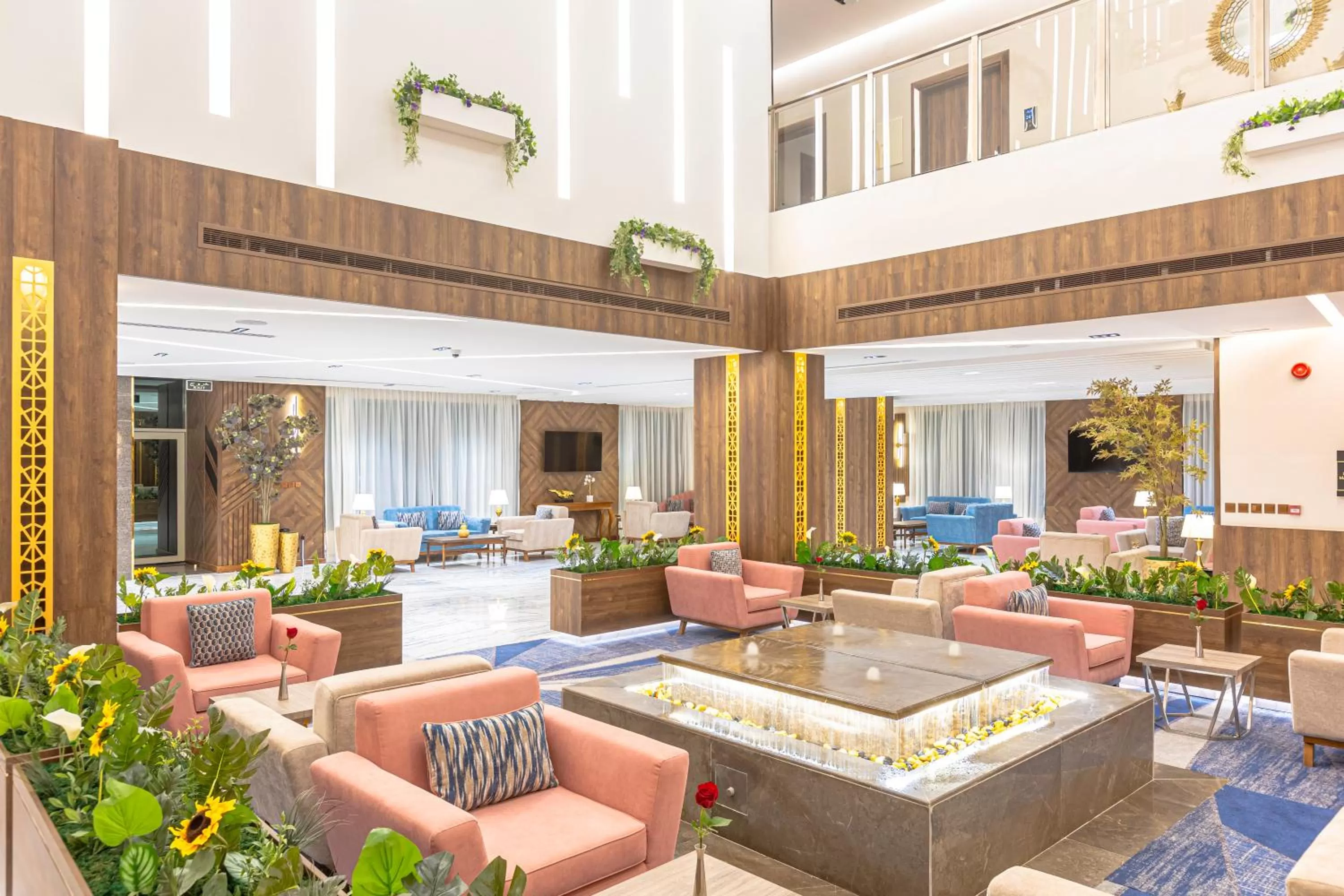 Seating area in Seven Gardens Hotel Al Narjis