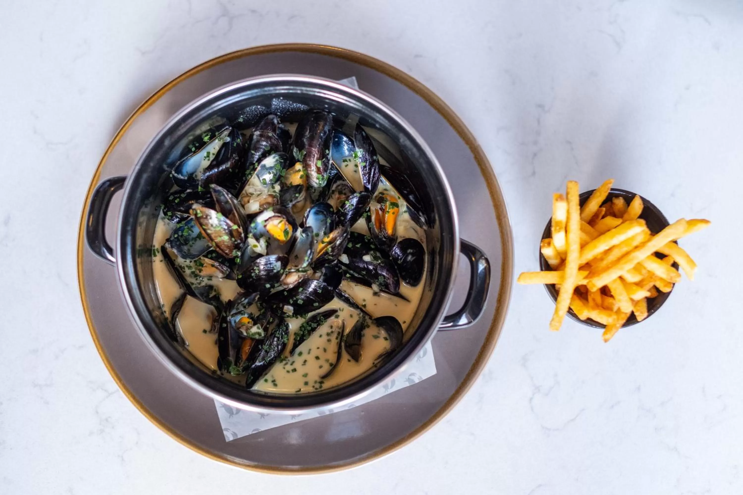 Food close-up in Fowey Hall Hotel