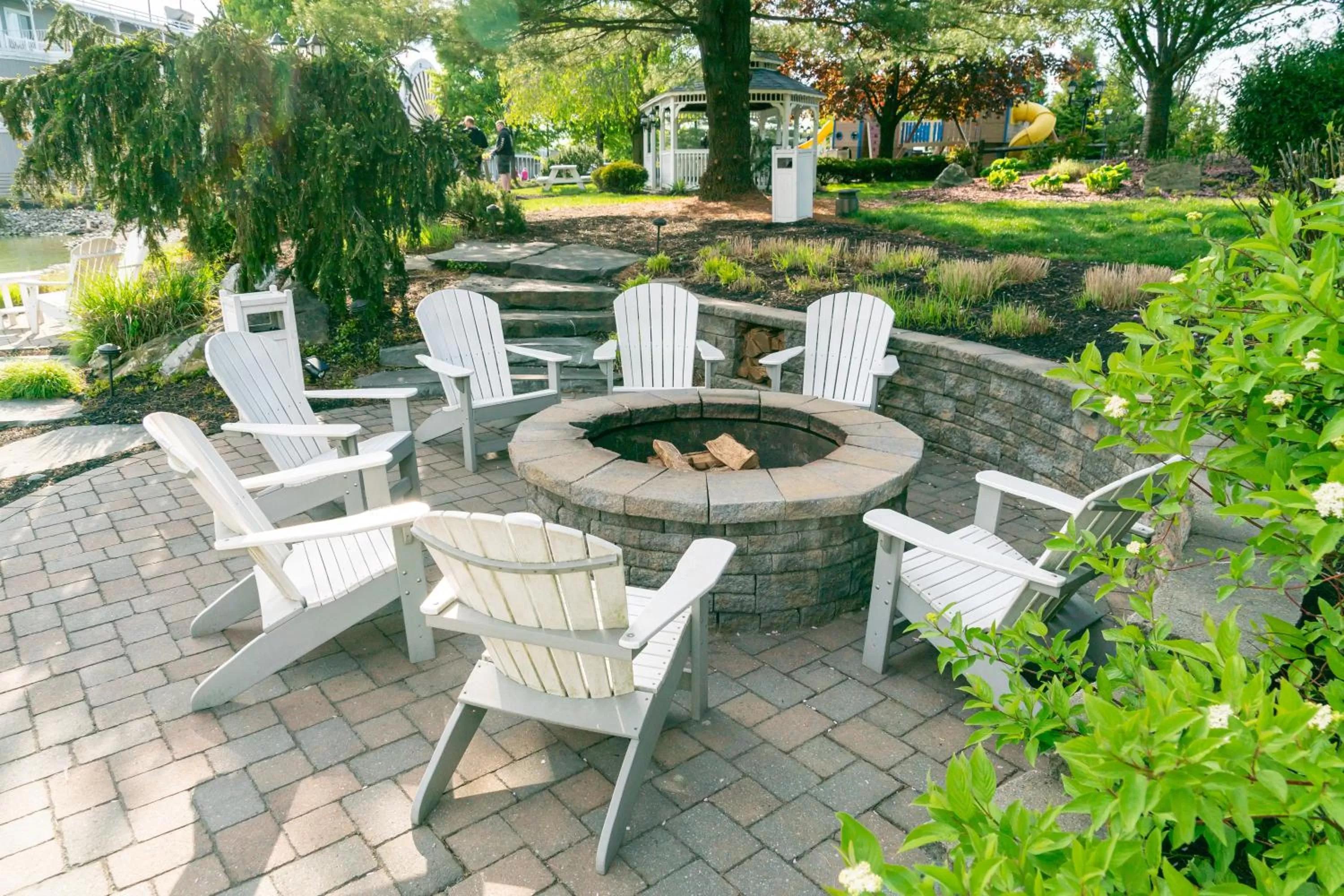 Patio in Fulton Steamboat Inn