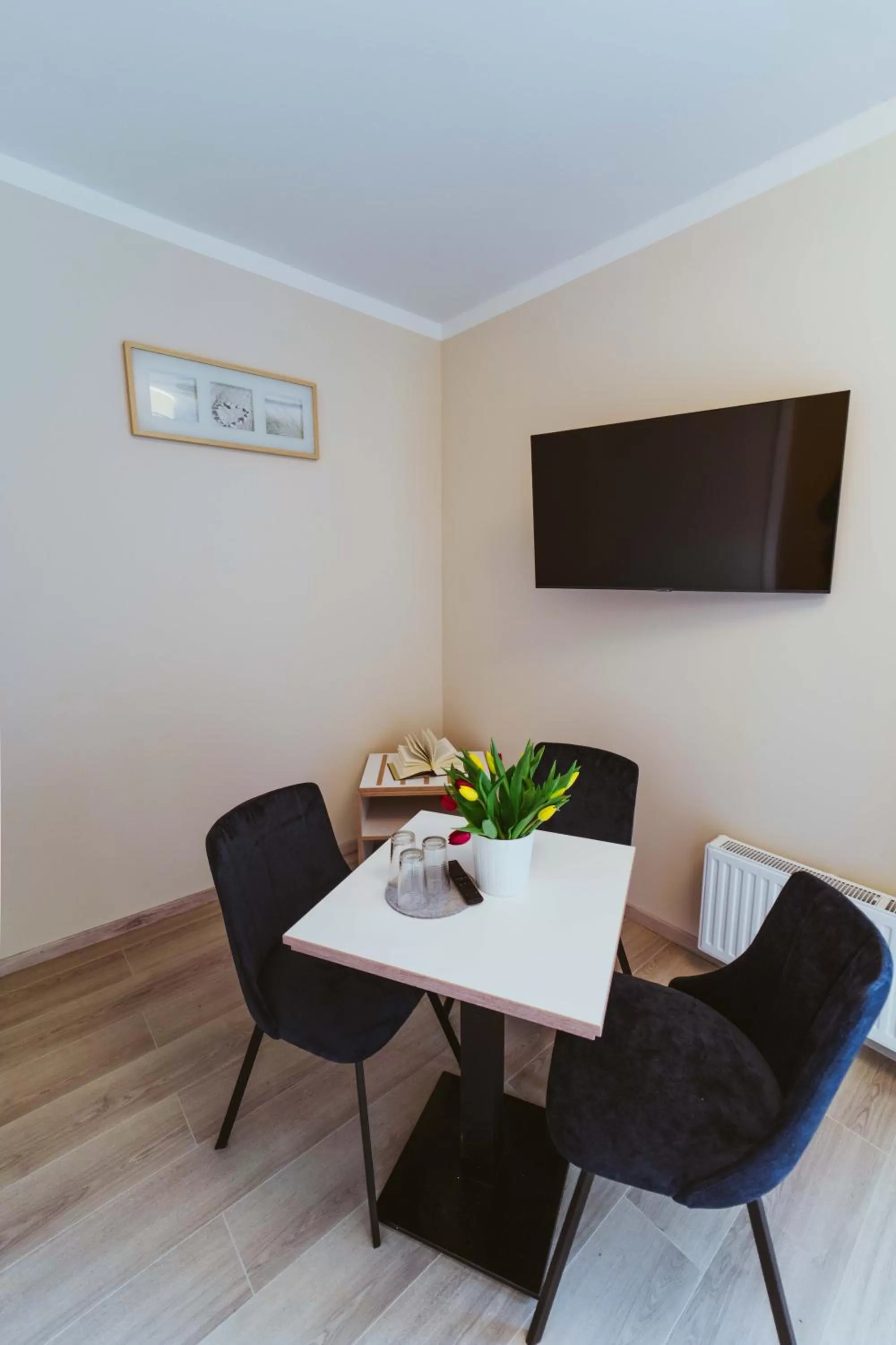 TV and multimedia, Dining Area in Aparthotel Stralsund Studios und Apartments