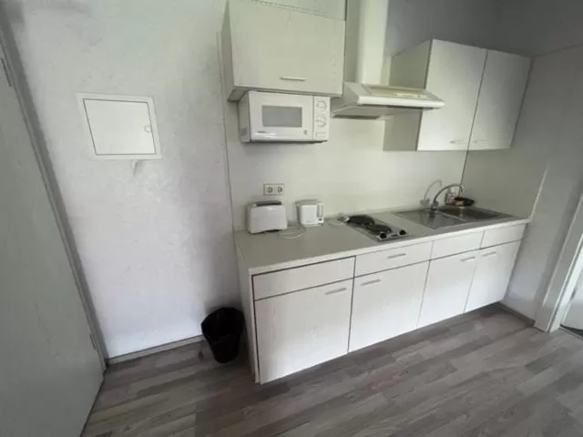 Kitchen or kitchenette in Hotel Rehkitz