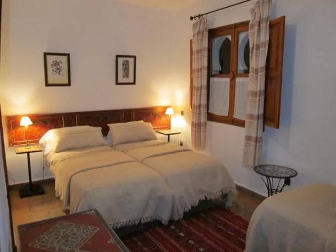 Bed in Hôtel Ras El Maa