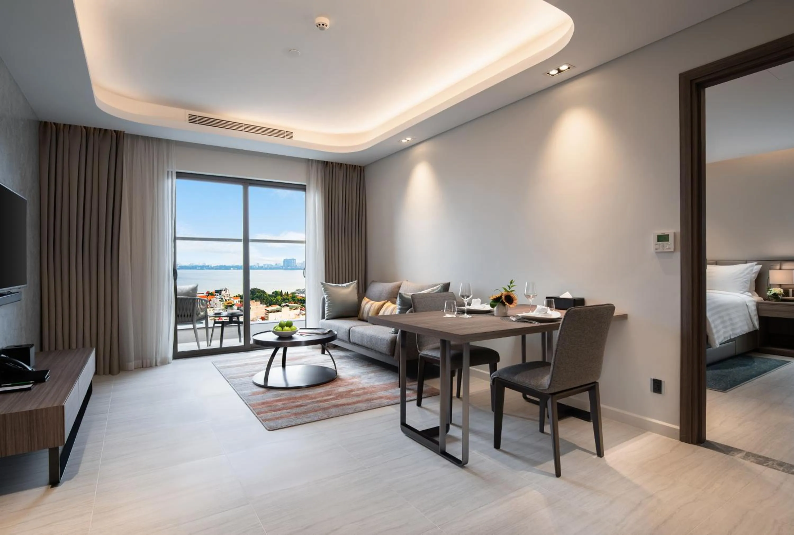 Living room in Oakwood Residence Hanoi