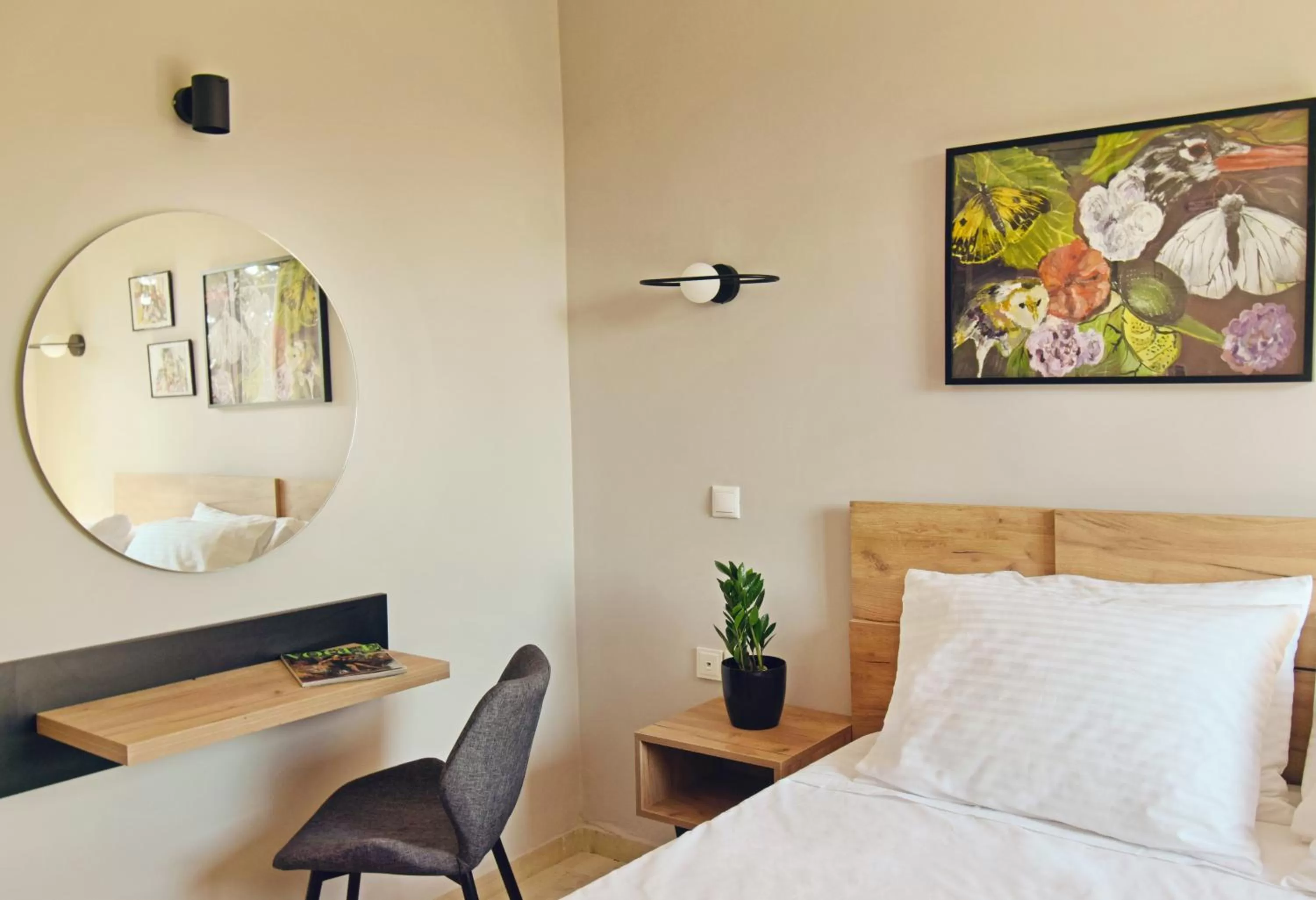 Bed in Athens Iris Hotel