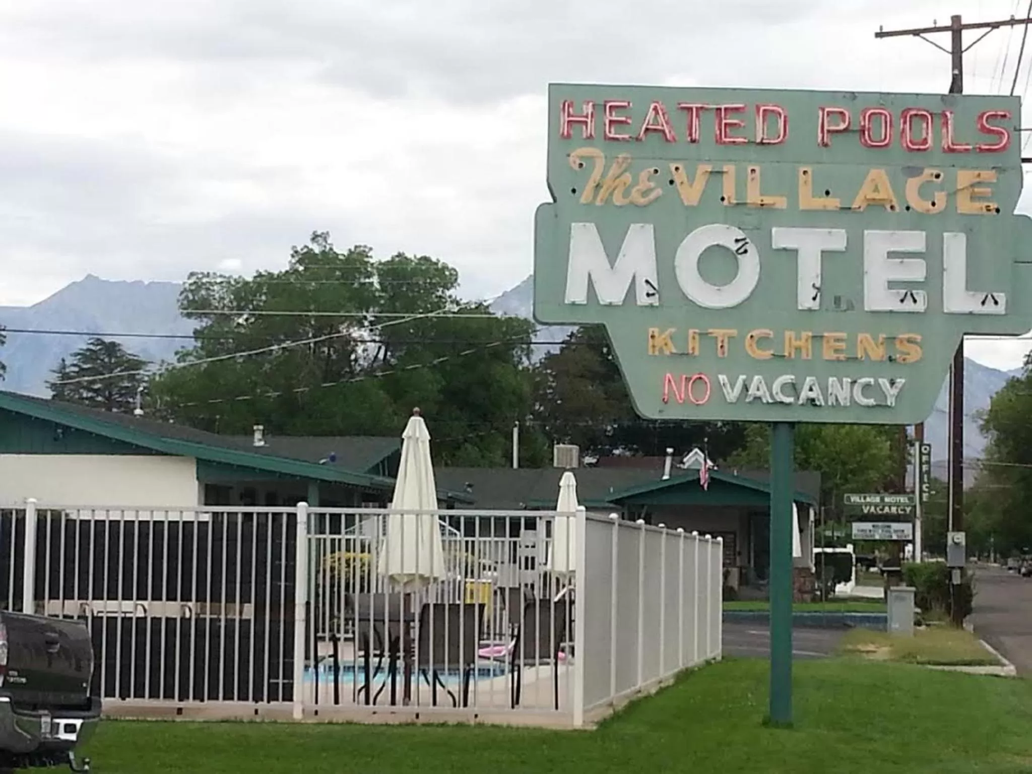Property building in Bishop Village Motel