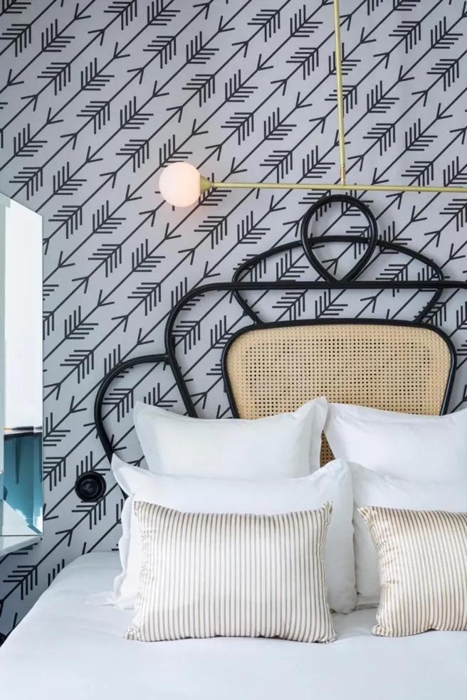 Bed in Hotel Panache