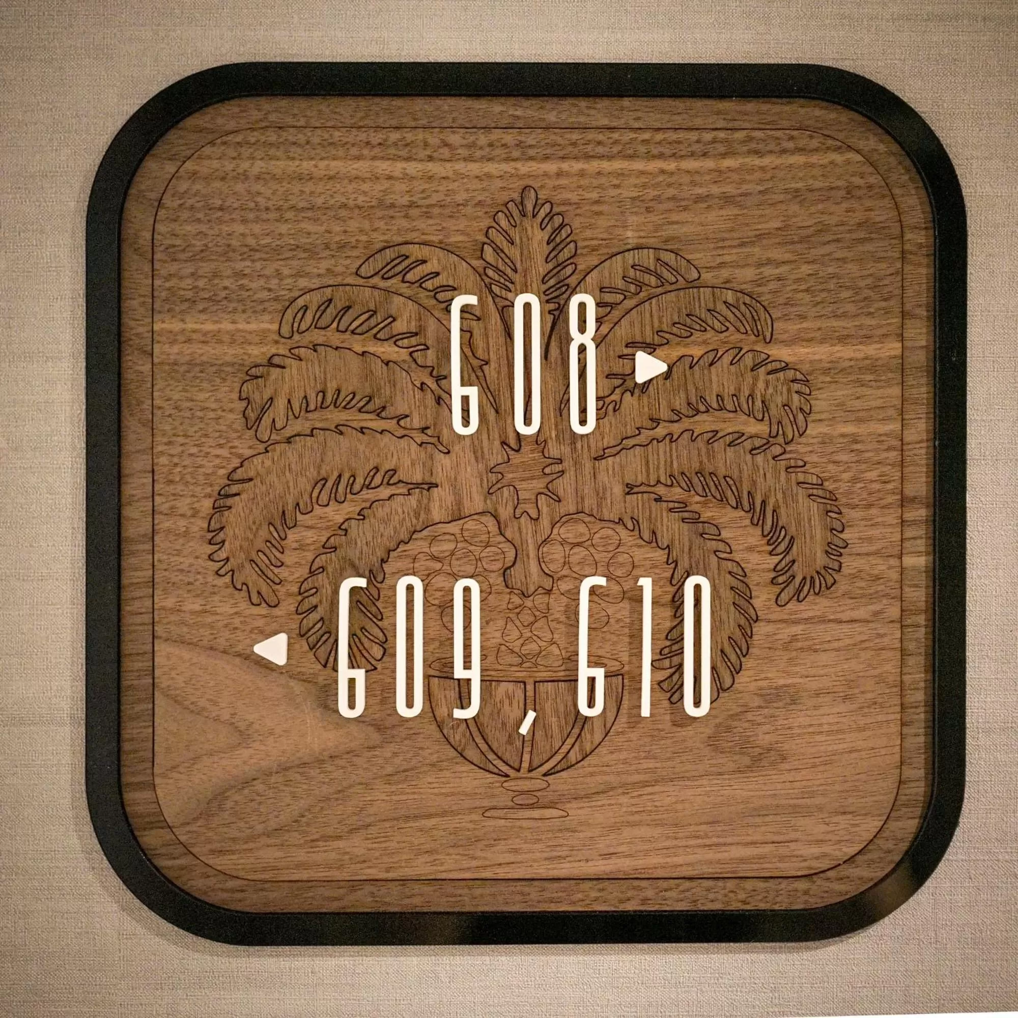 Decorative detail in Queen's Court Hotel & Residence