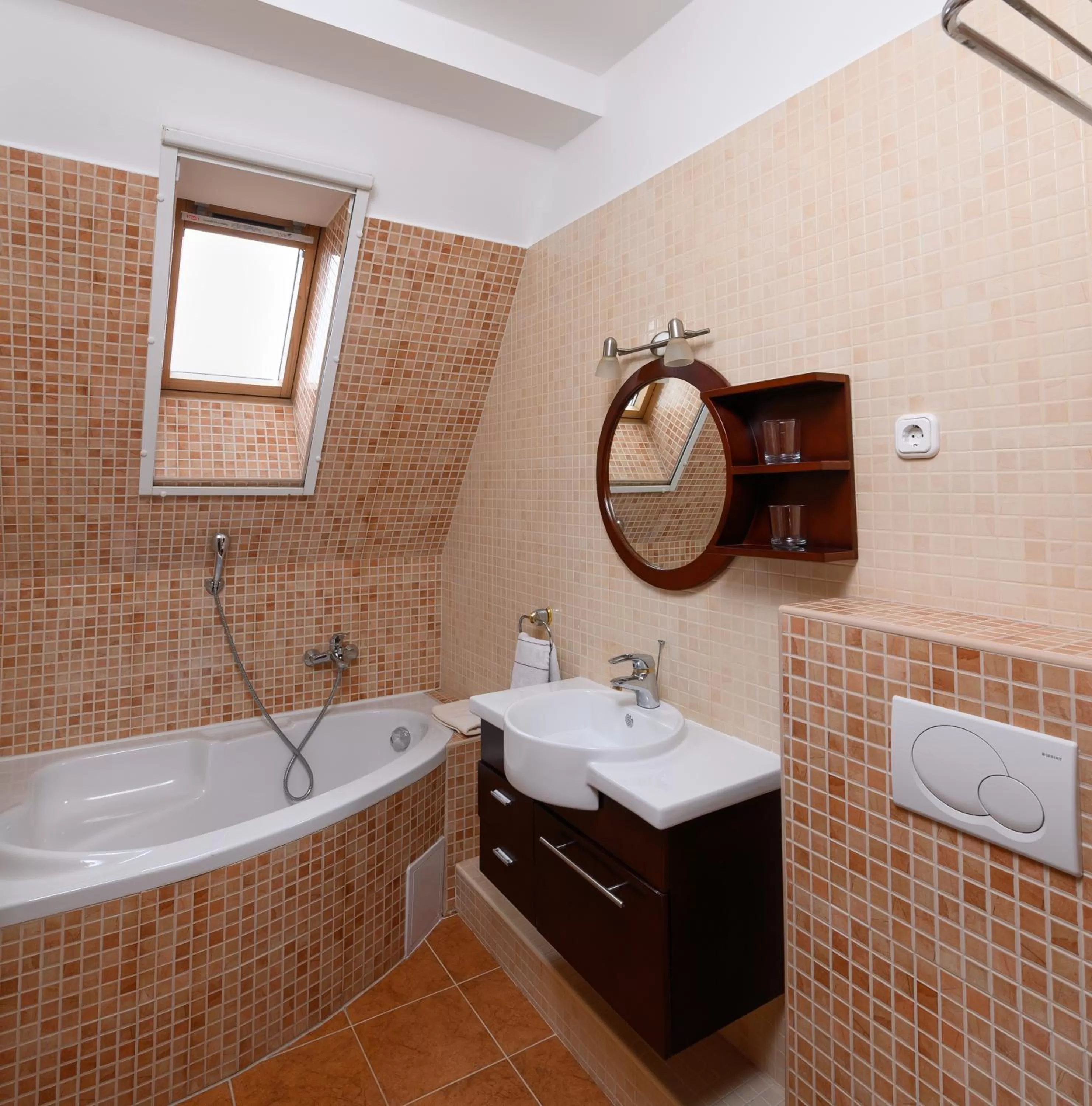 Property building, Bathroom in Angyal Panzió