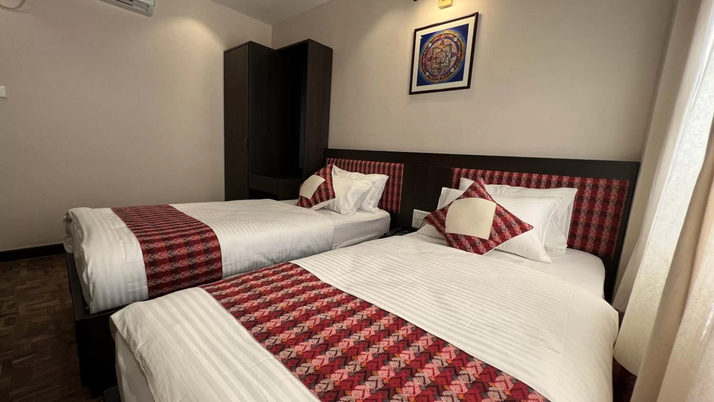 air conditioner, Bed in Mandala Heritage Inn