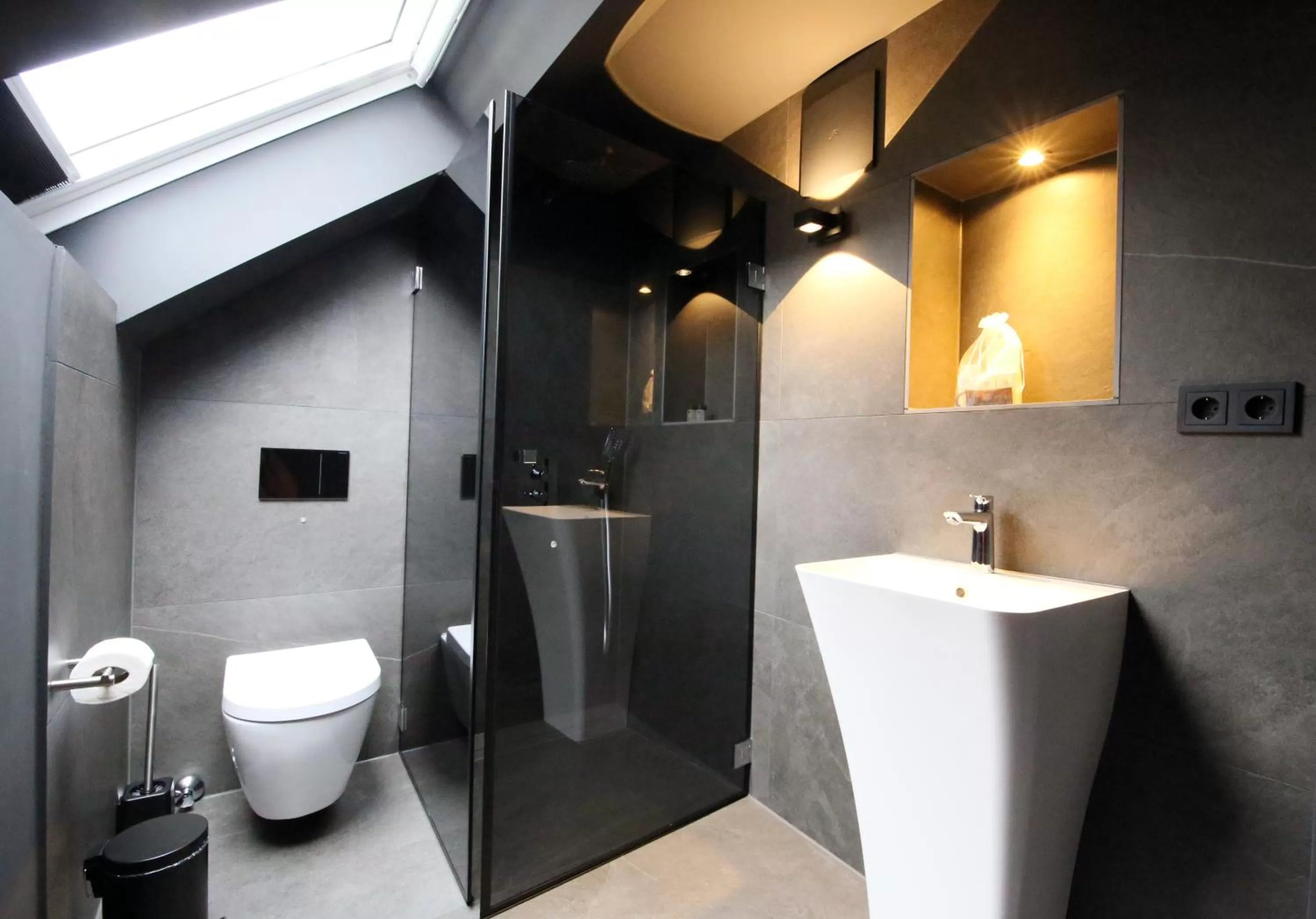 Shower in Sellmann´s Boutique Hotel