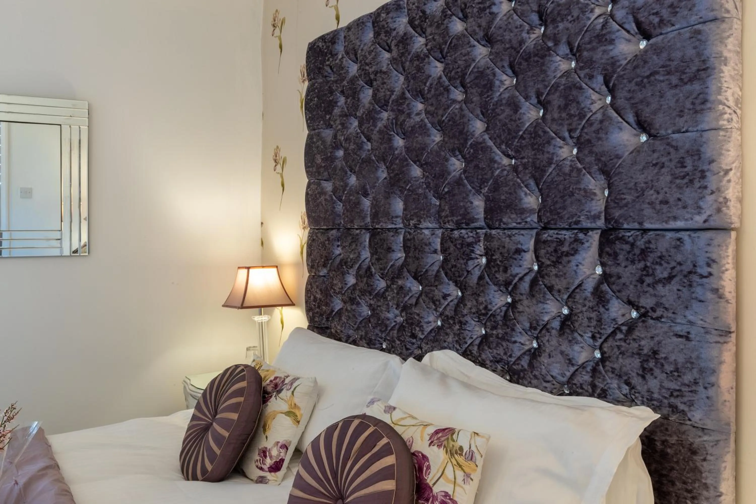 Decorative detail, Bed in Holly Lodge Guest House with FREE off site health club