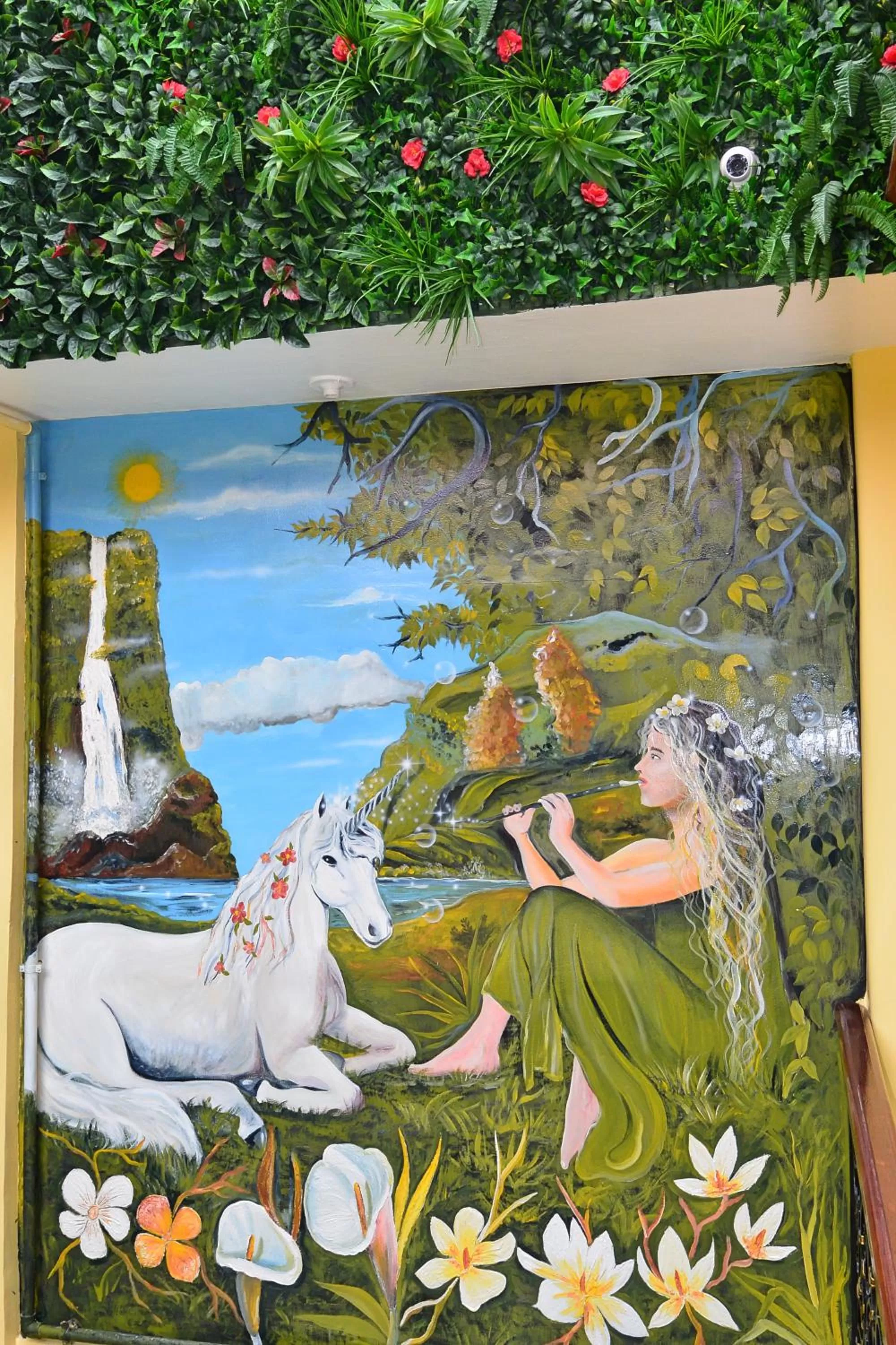 Decorative detail in Hotel La Basílica Quito