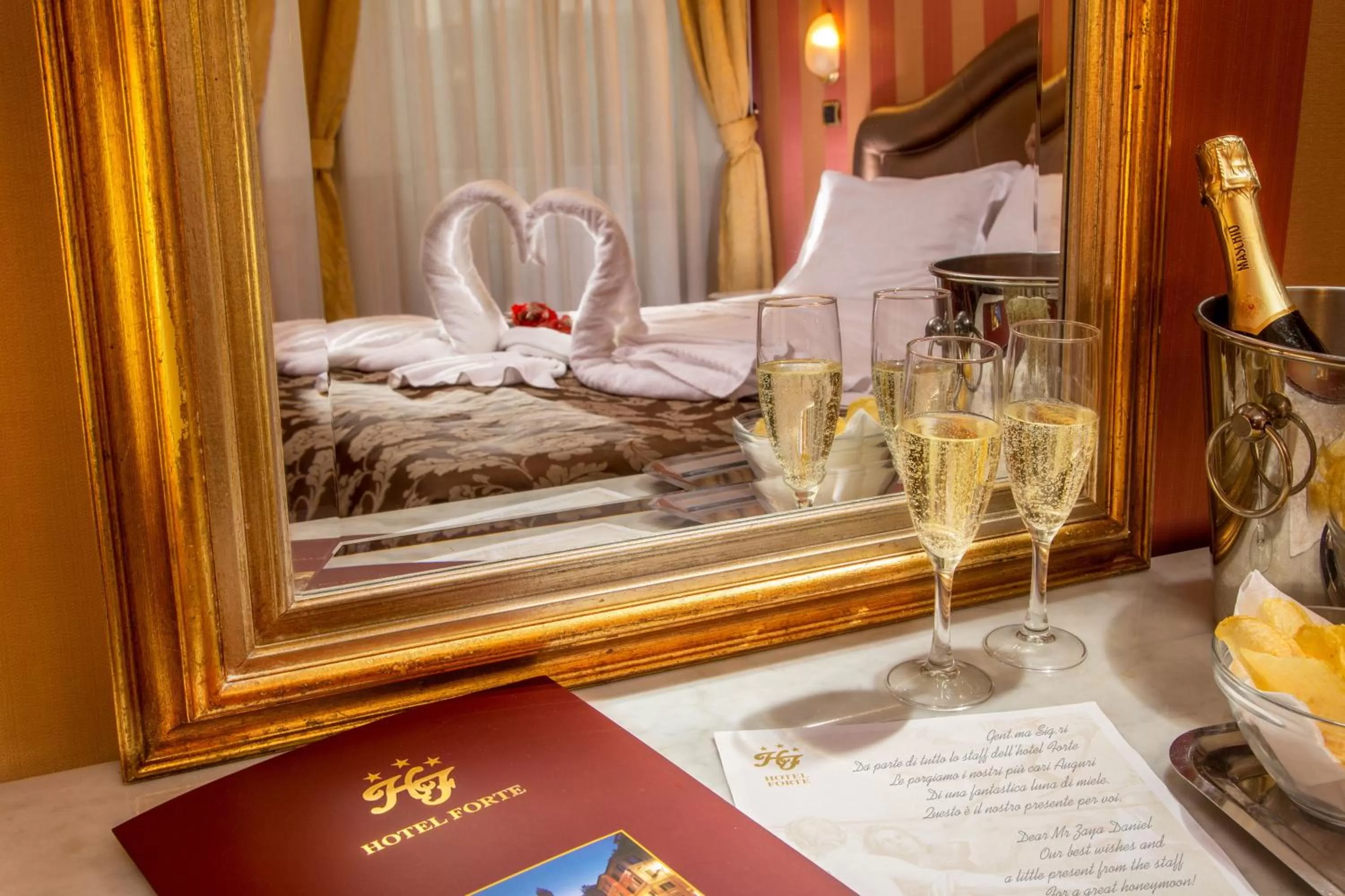 Decorative detail, Bed in Hotel Forte