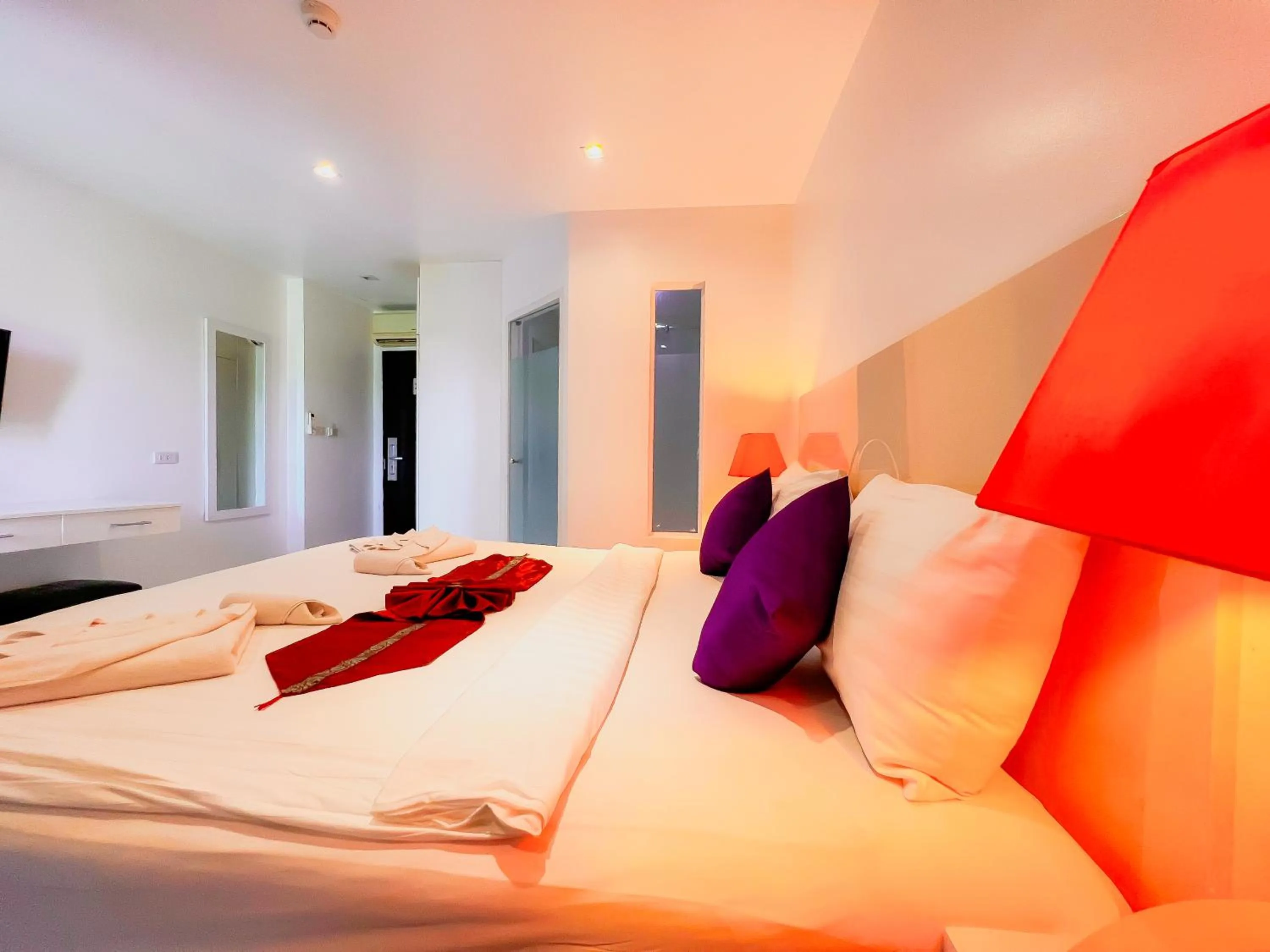 Bed in Grand Sunset Hotel Phuket