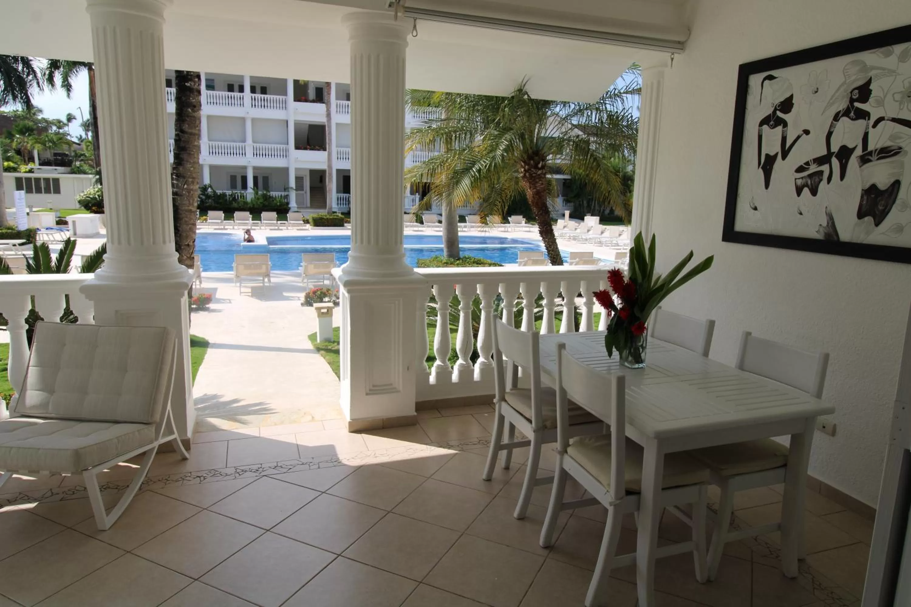 Balcony/Terrace in Albachiara Hotel - Las Terrenas