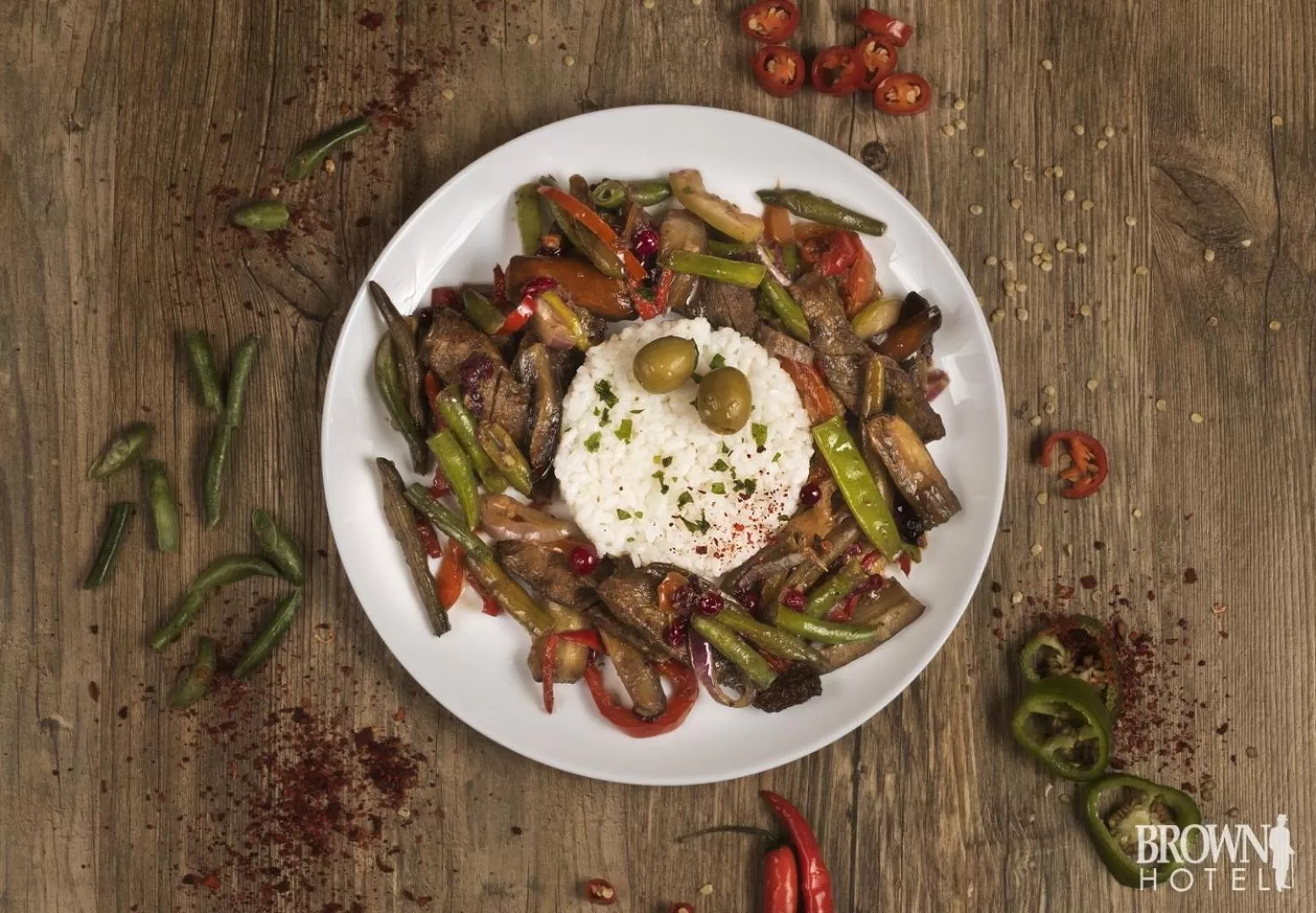 Breakfast, Food in Brown Hotel