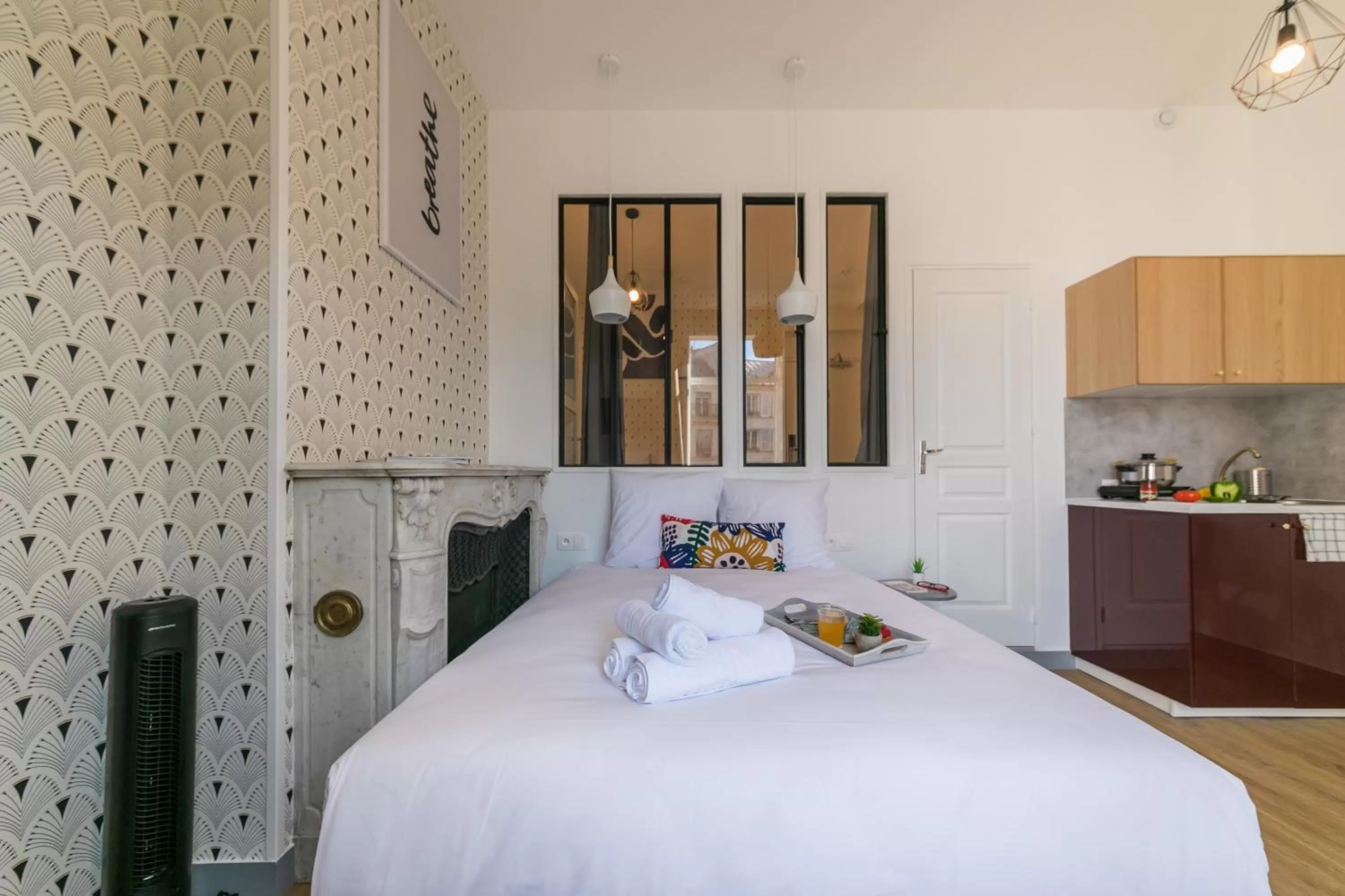 Photo of the whole room, Bed in WS Haussmann - La Fayette