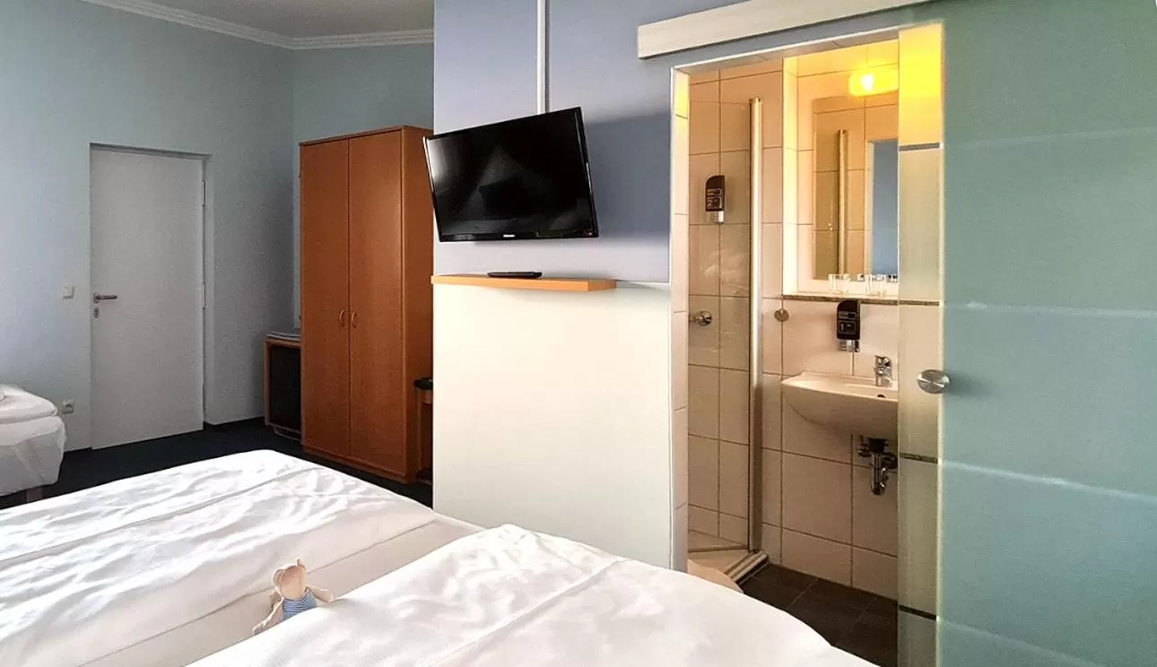 Photo of the whole room, TV/Entertainment Center in Donau-Hotel