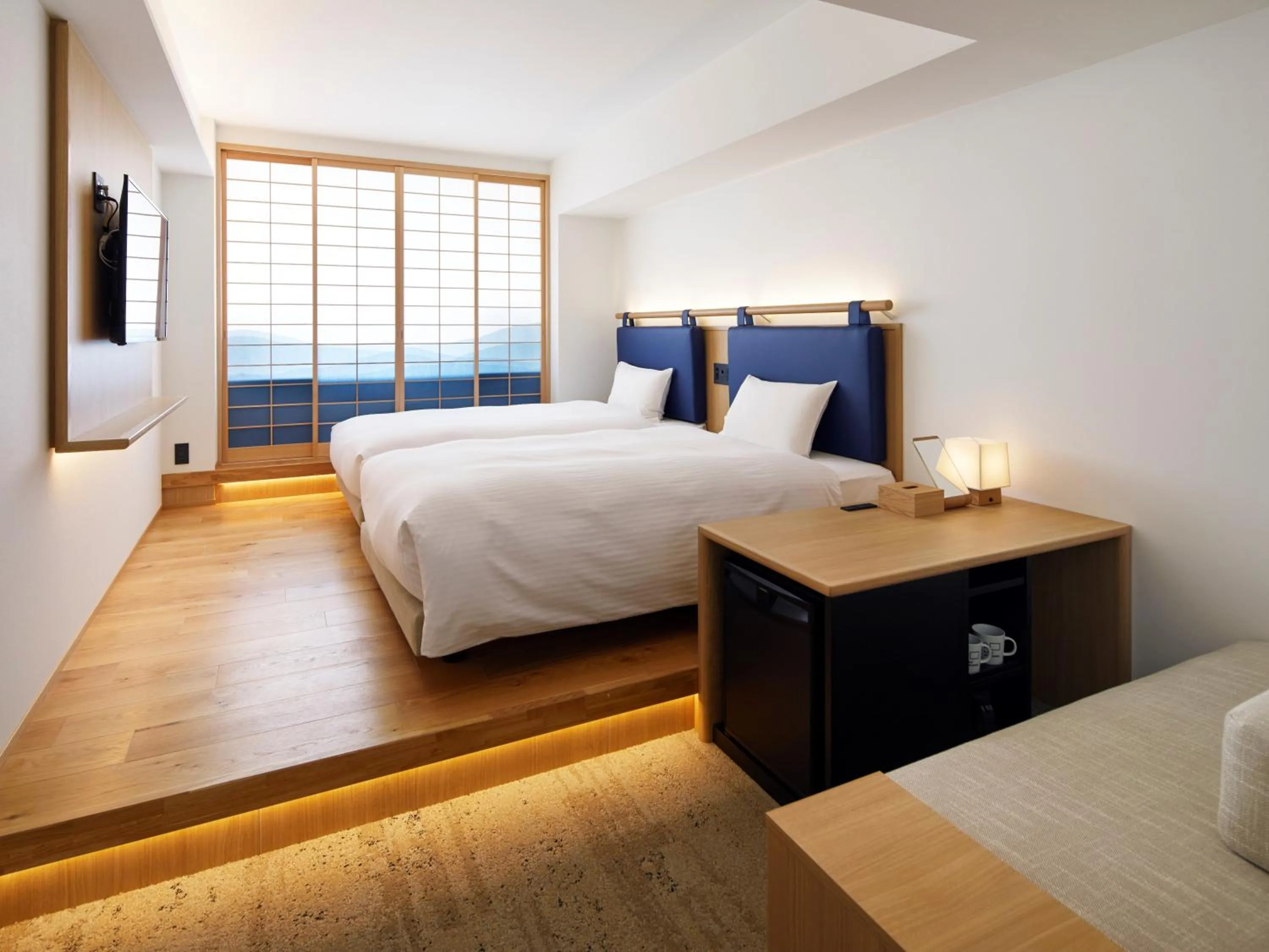 Photo of the whole room, Bed in hotel androoms Kyoto Shichijo