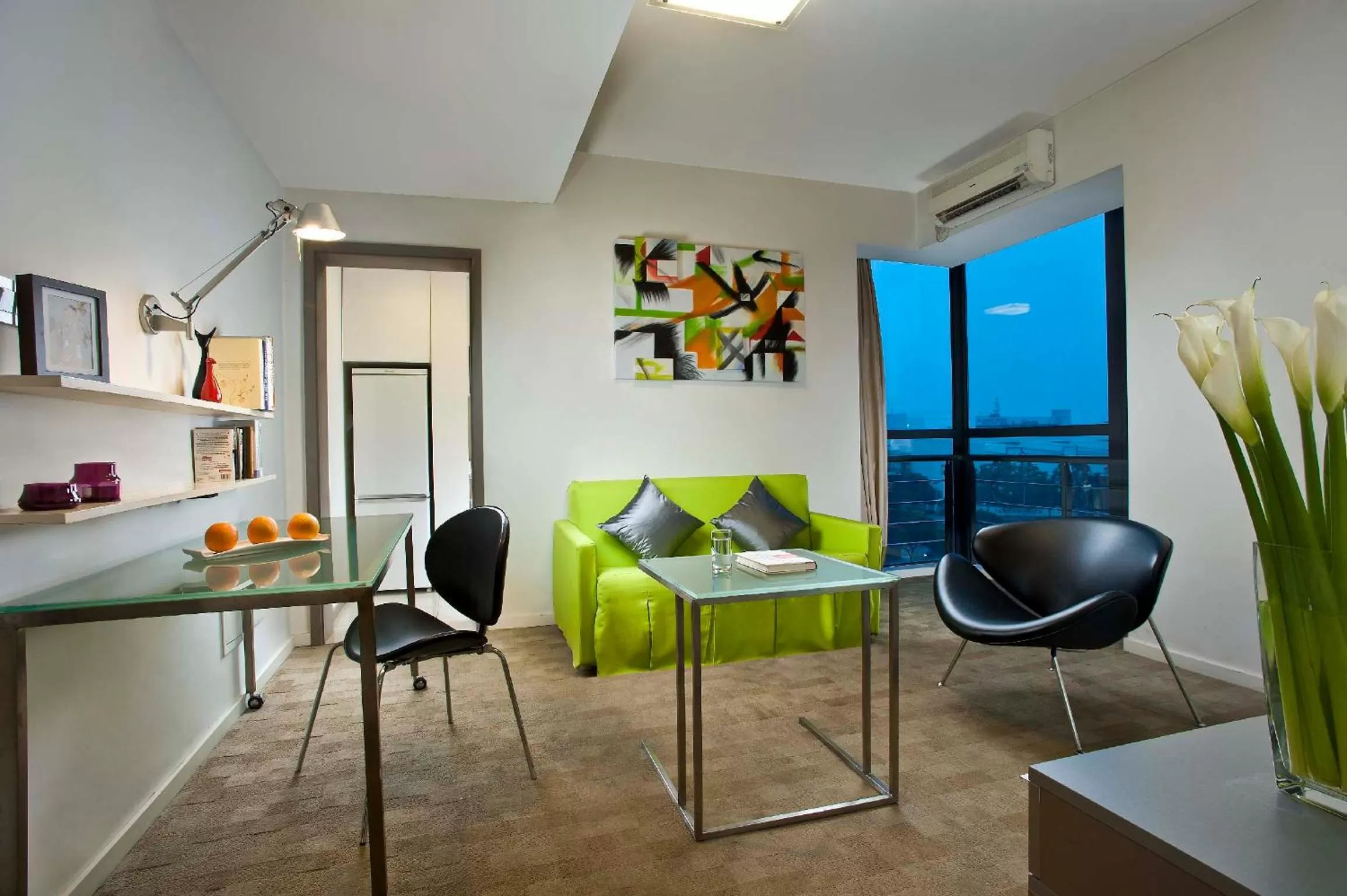 Living room in Citadines Xinghai Suzhou