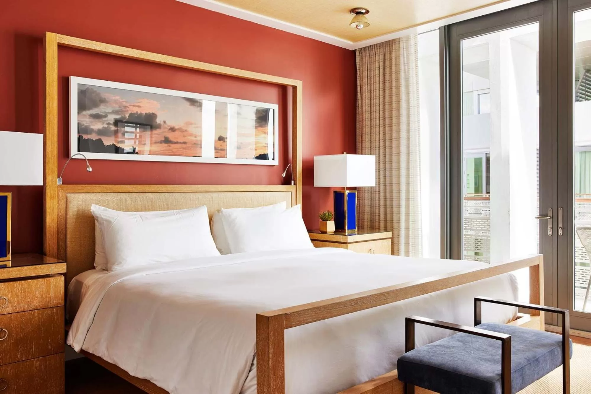 Bed in The Betsy Hotel, South Beach