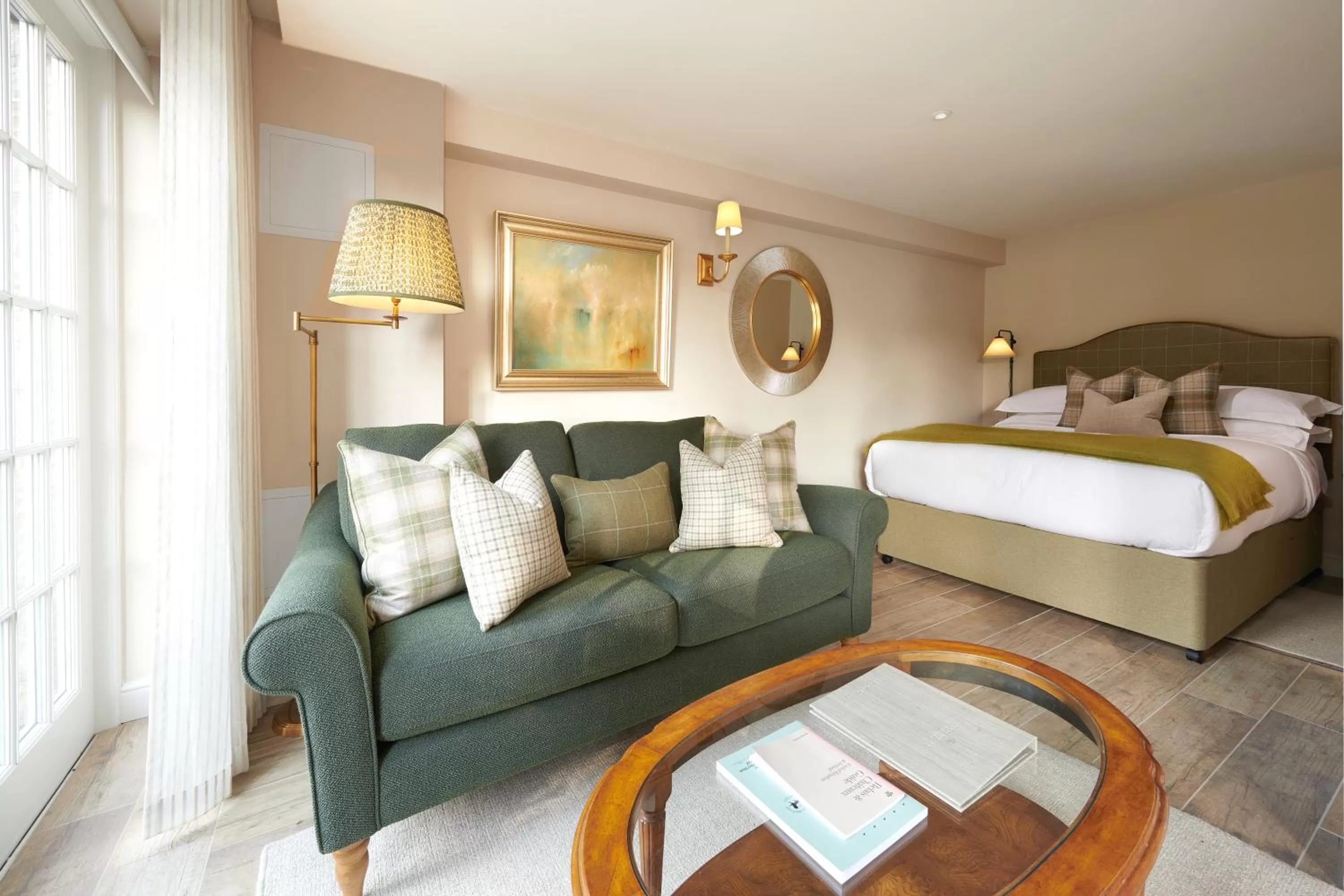 Seating area, Bed in Farlam Hall Hotel & Restaurant