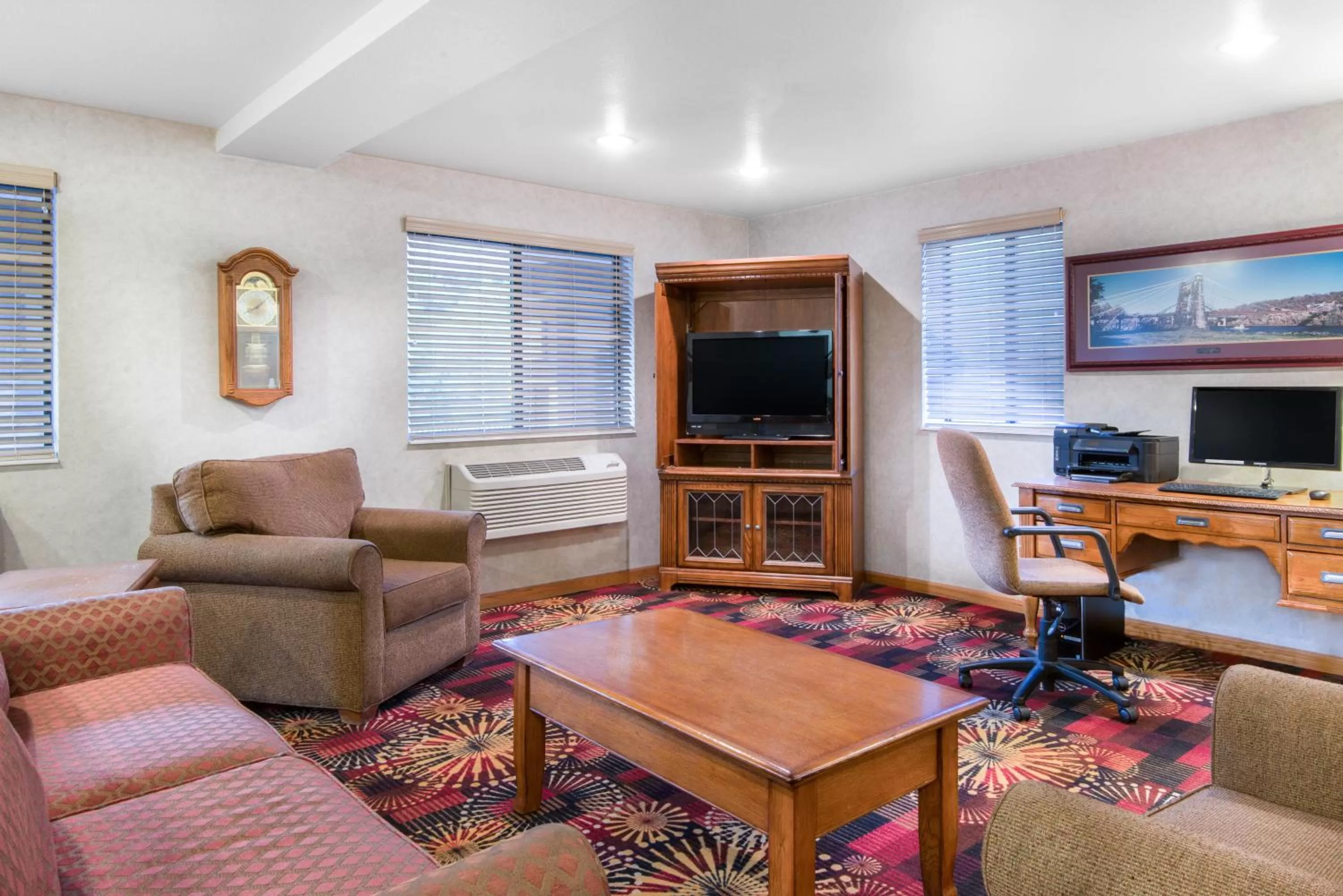 Lobby or reception in Super 8 by Wyndham Wheeling WV