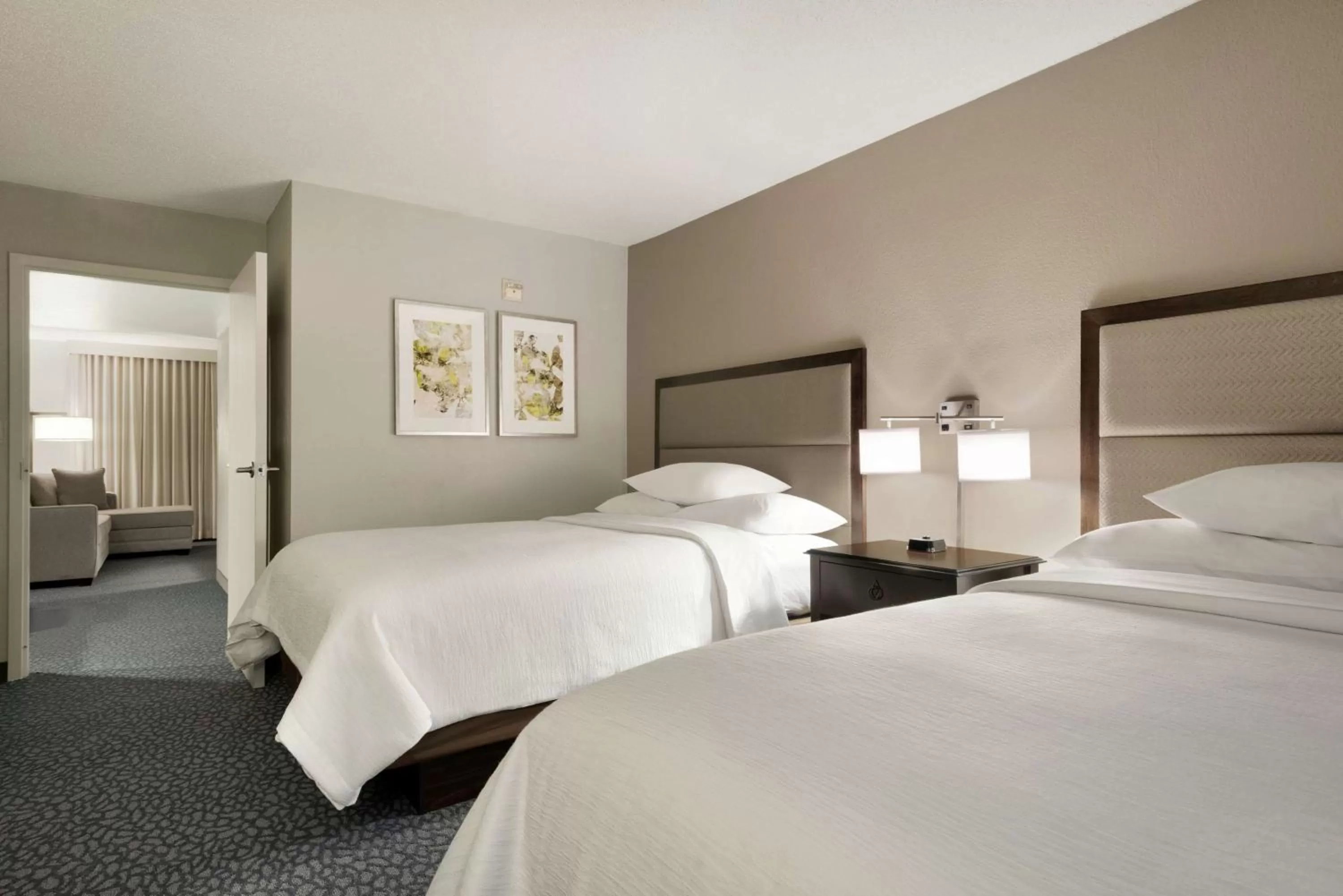 Queen Room with Two Queen Beds and Tub - Mobility/Hearing Accessible/Non-Smoking in Embassy Suites by Hilton Atlanta Alpharetta