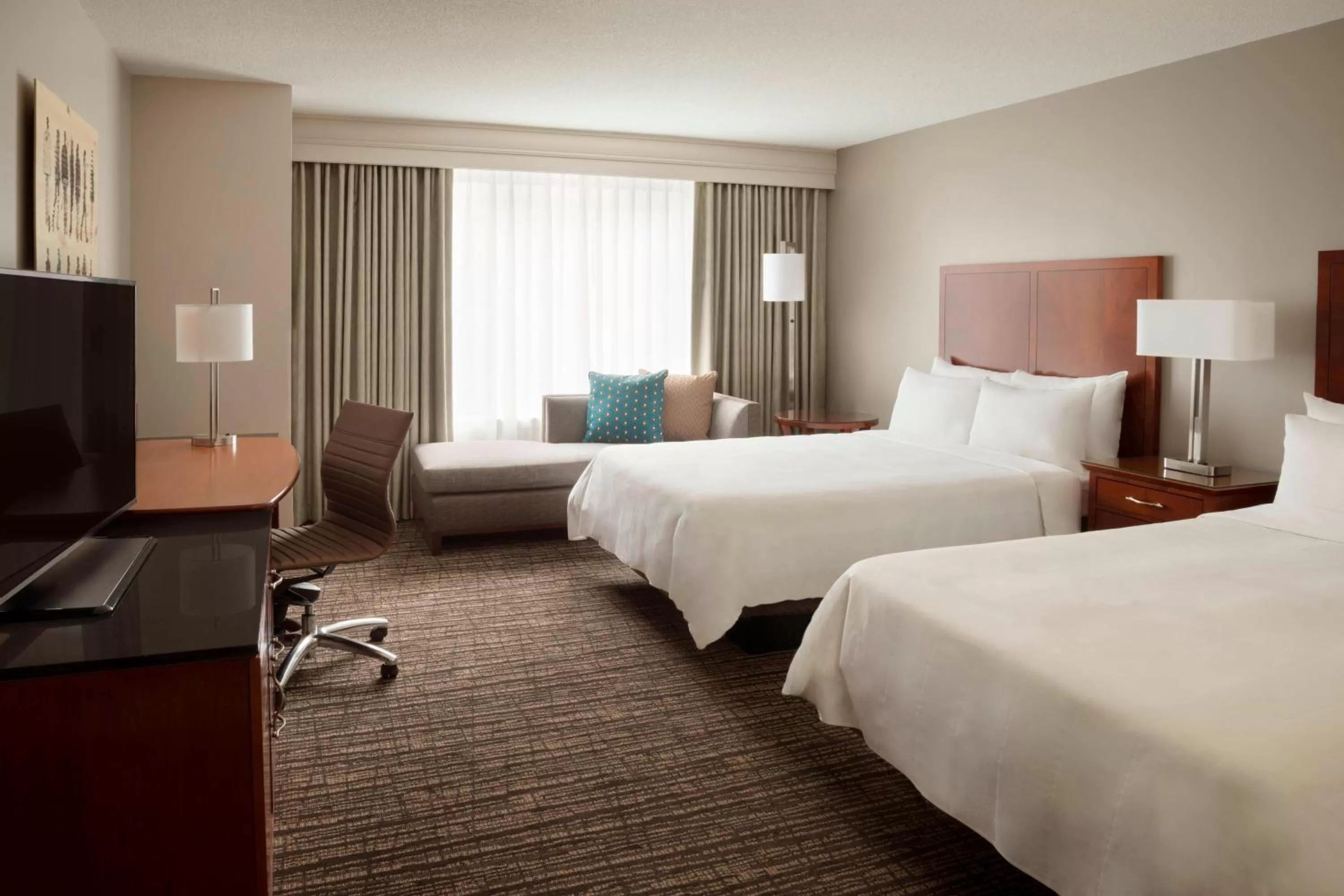 Photo of the whole room, Bed in Marriott Downtown at CF Toronto Eaton Centre