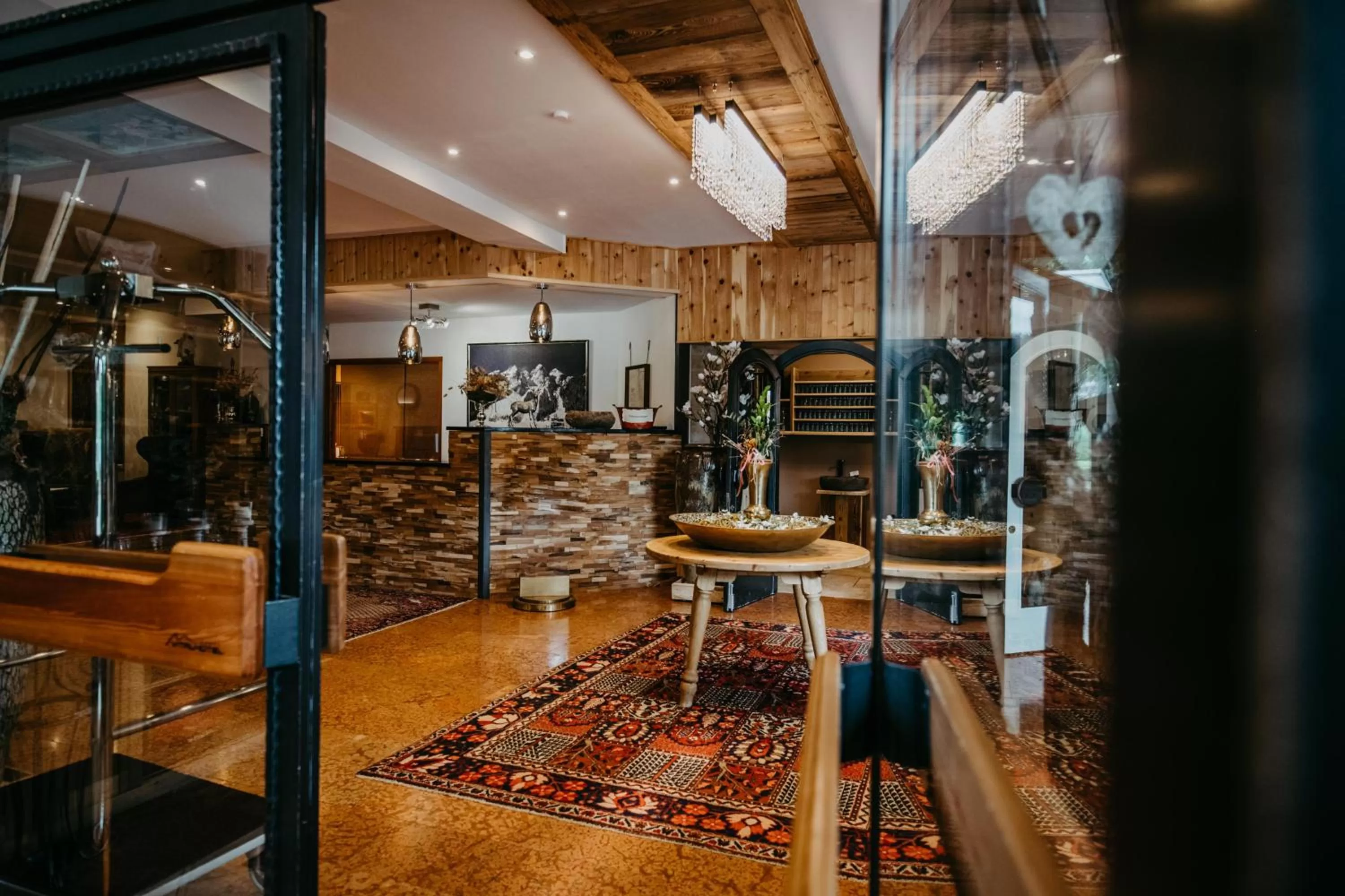 Lobby or reception in Vitalhotel Gosau