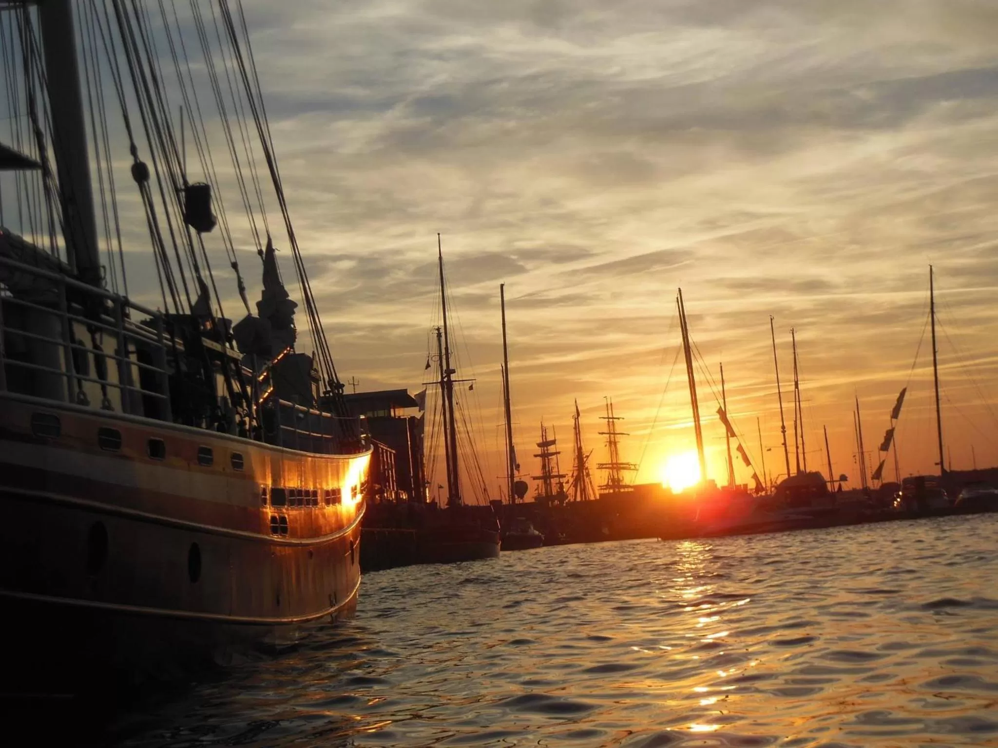 Sunset in Hotel Am Alten Strom