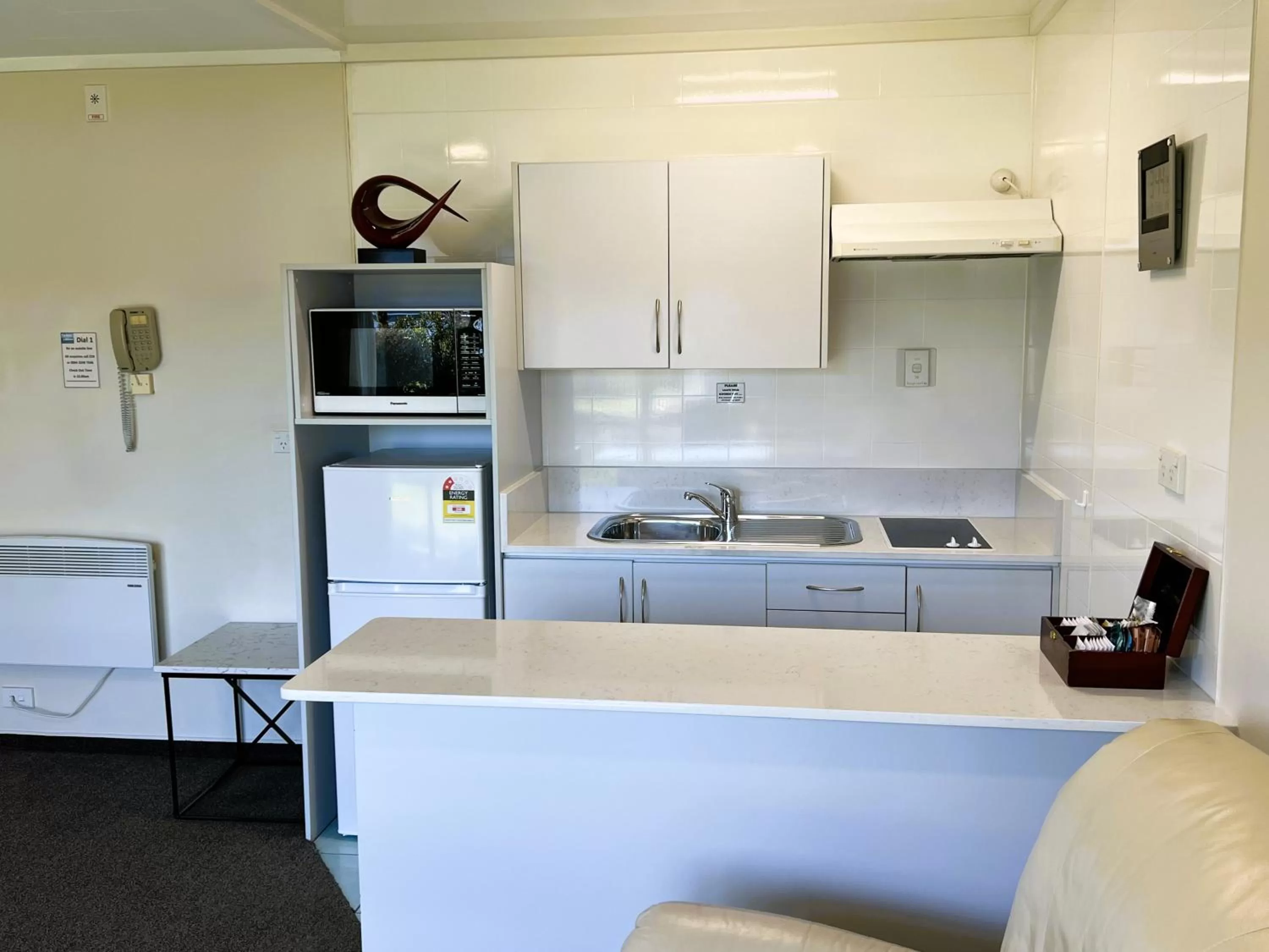 Kitchen or kitchenette in Fiordland Lakeview Motel and Apartments
