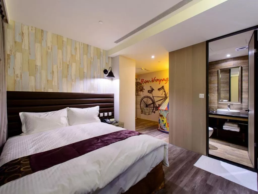 Bed in Stay Hotel - Taichung Zhongqing