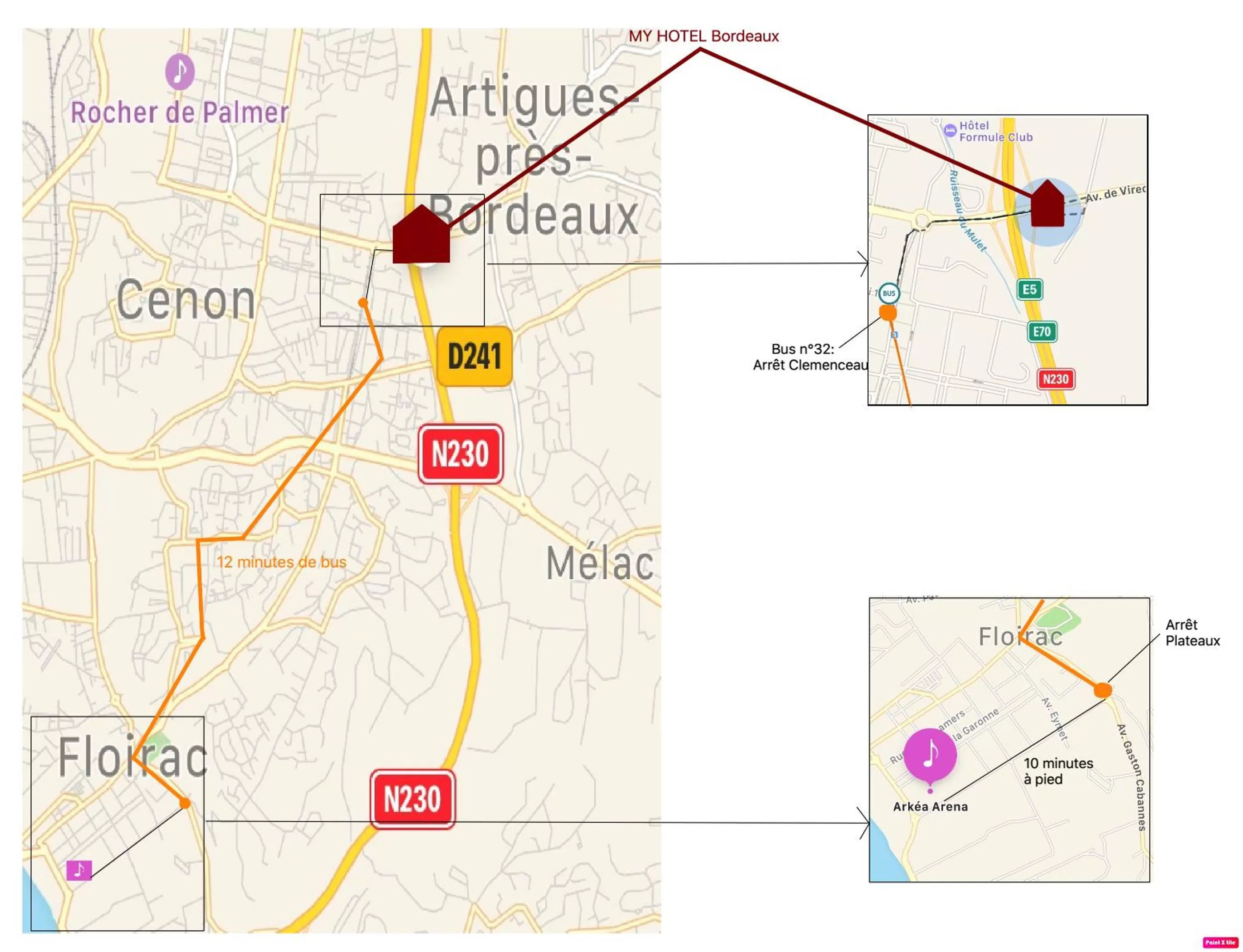 Nearby landmark in my HOTEL Bordeaux