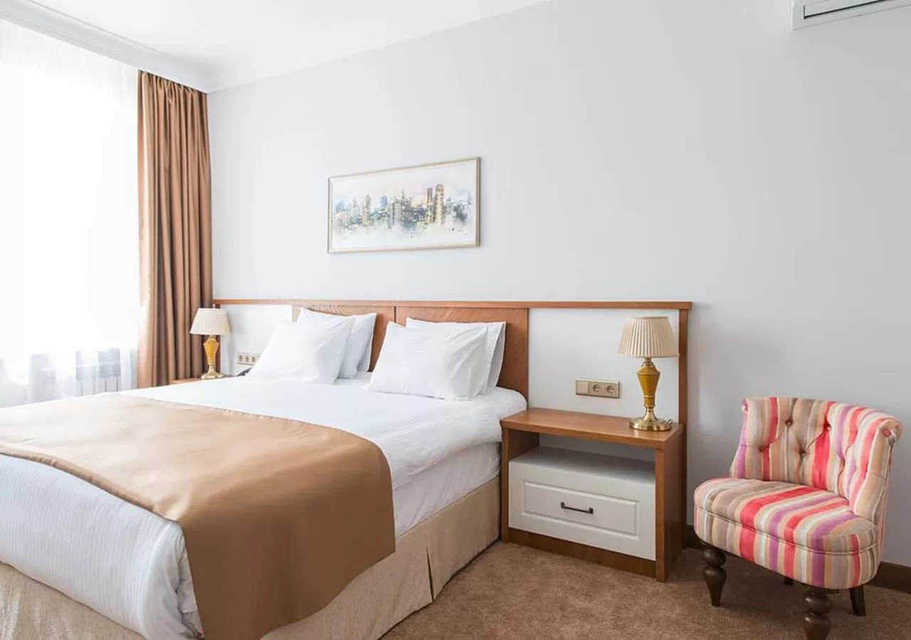 Bed in Boutique Hotel Kaspi