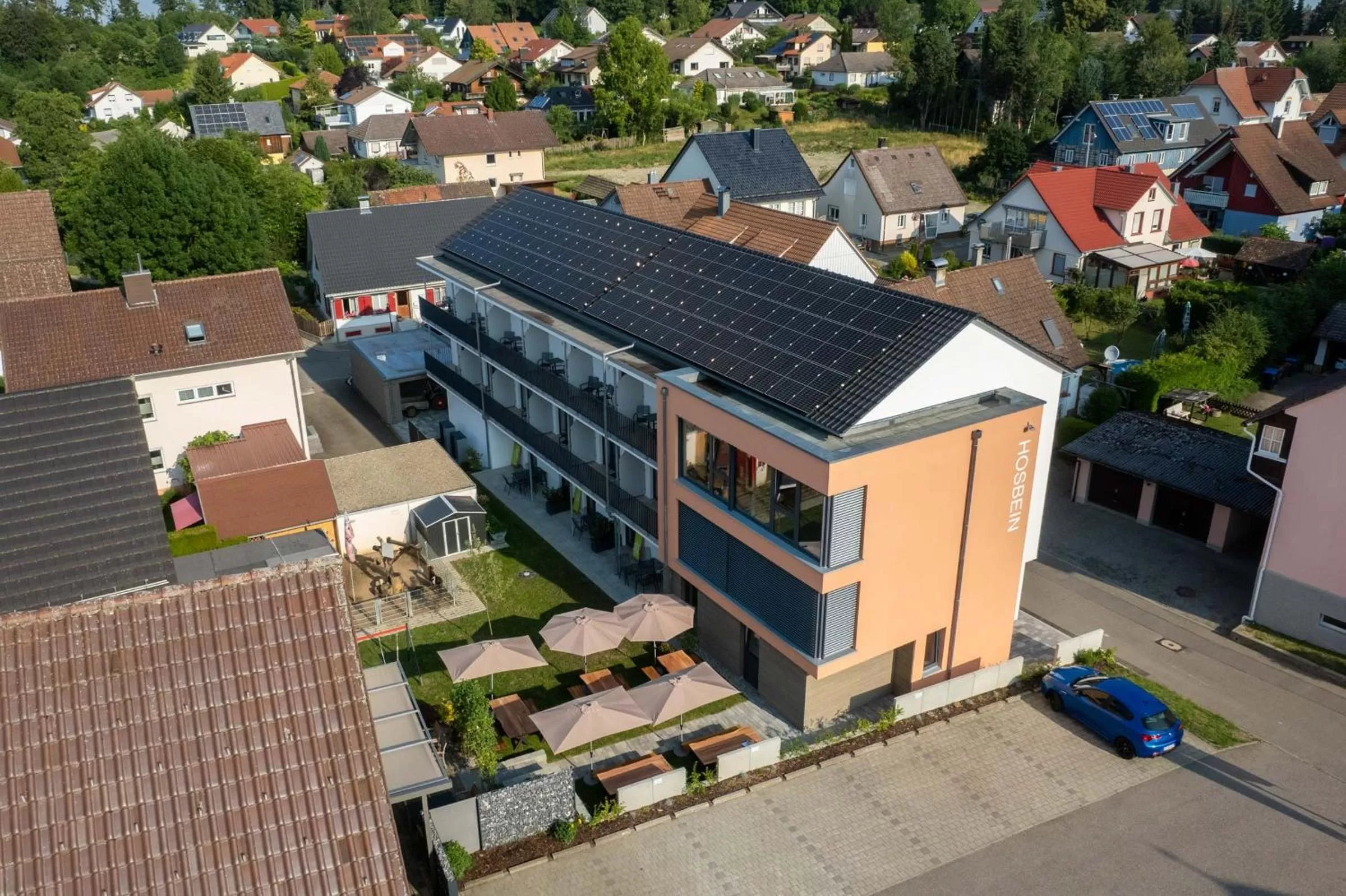 Property building, Bird's-eye View in Gasthof Hosbein