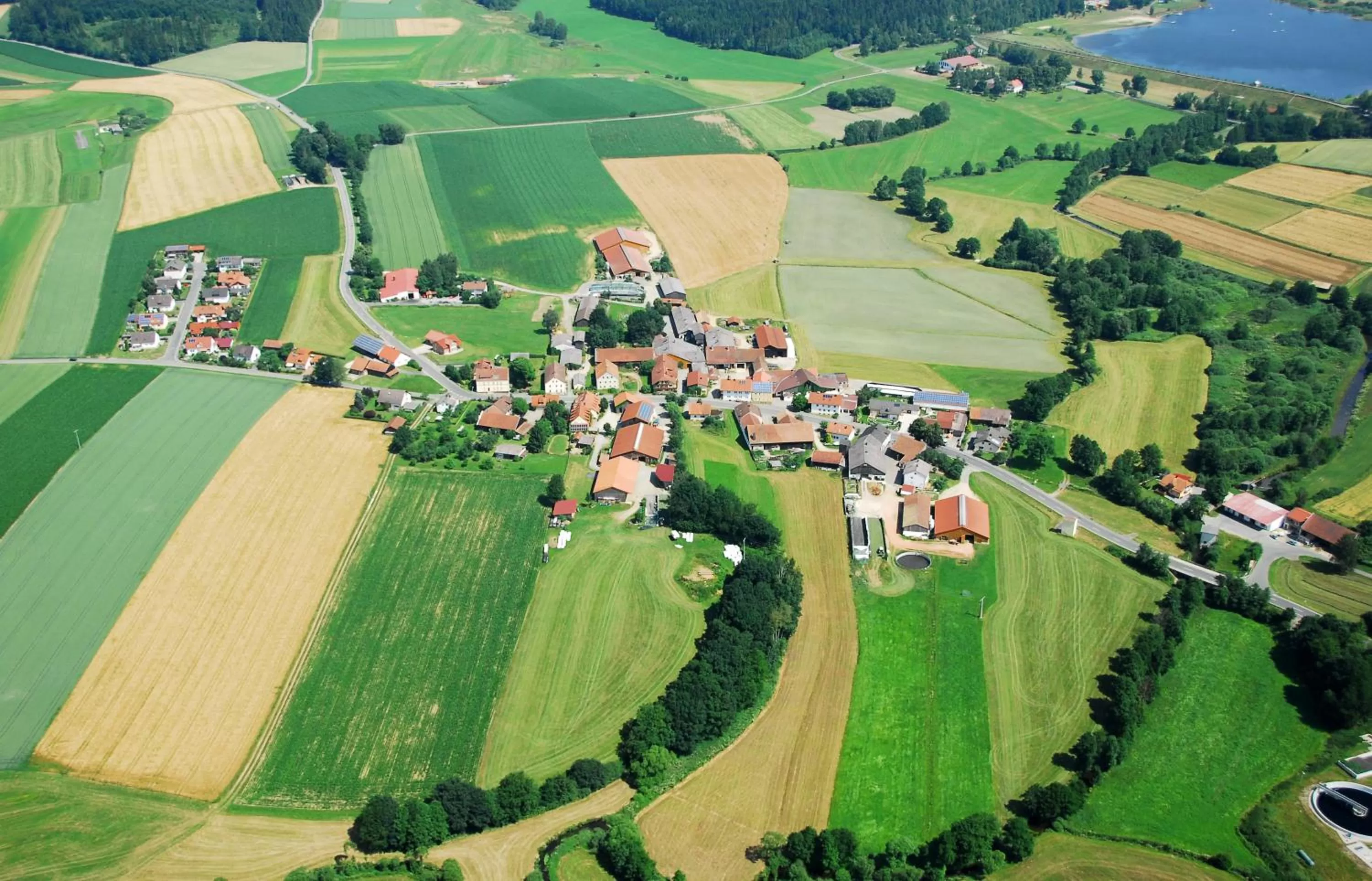 Property building, Bird's-eye View in Landhotel Großeiberhof
