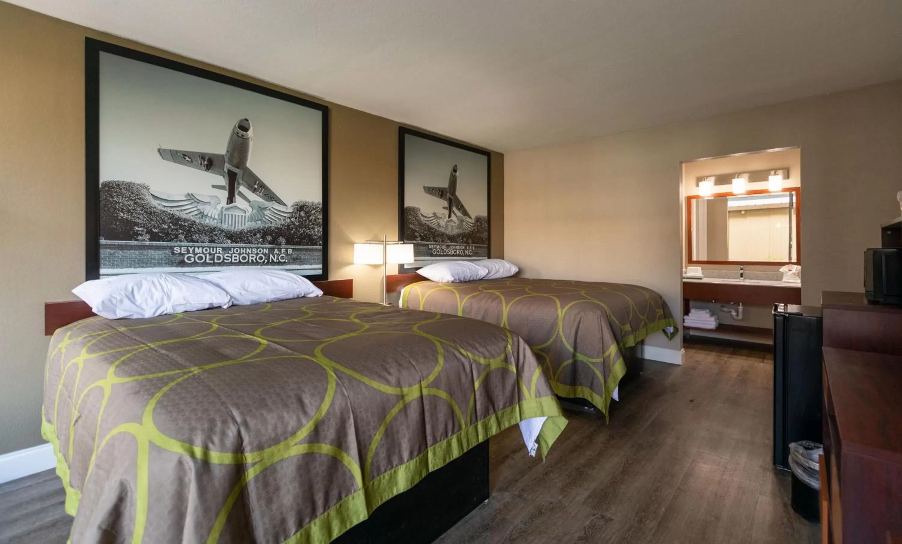 Photo of the whole room, Bed in Super 8 by Wyndham Goldsboro